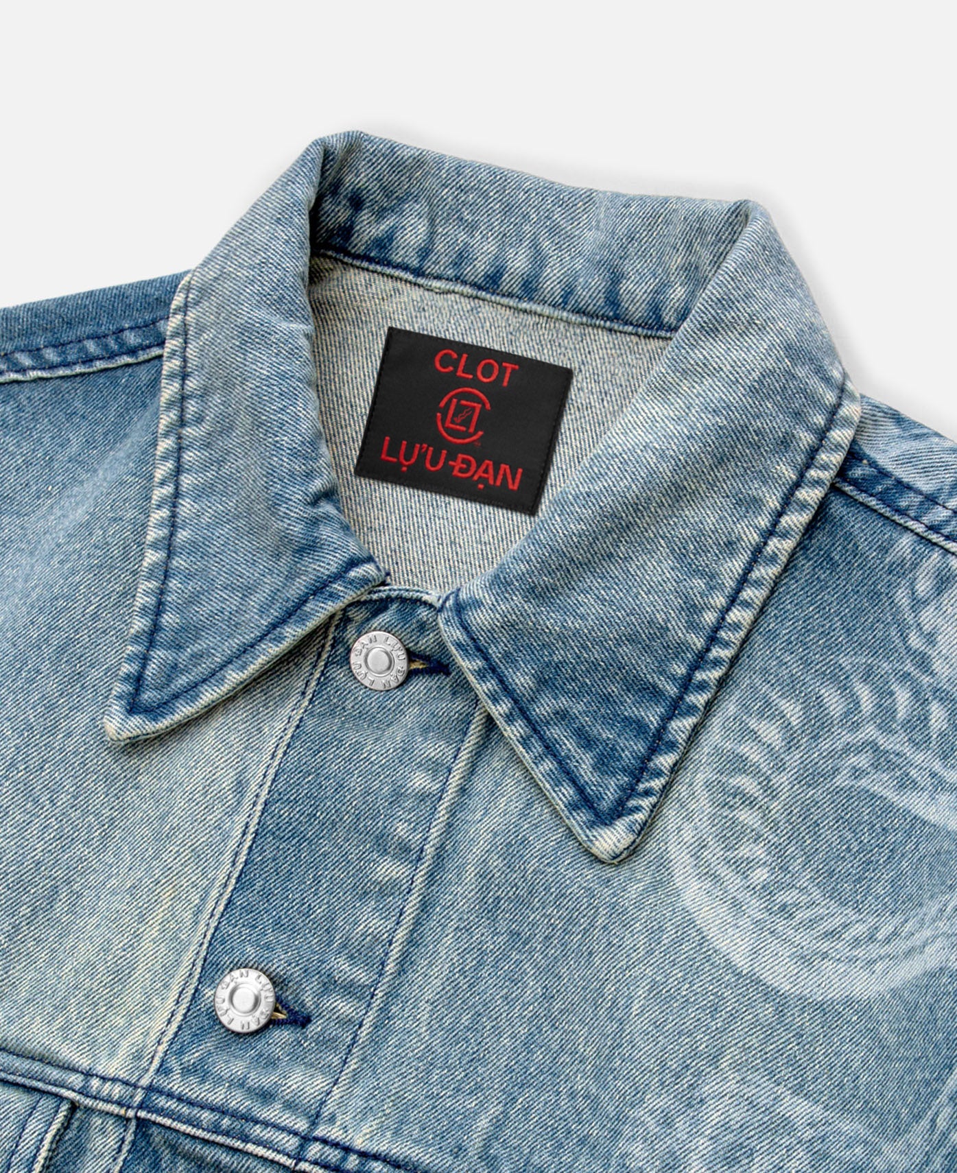 Washed Denim Jacket (Blue) - Image 5