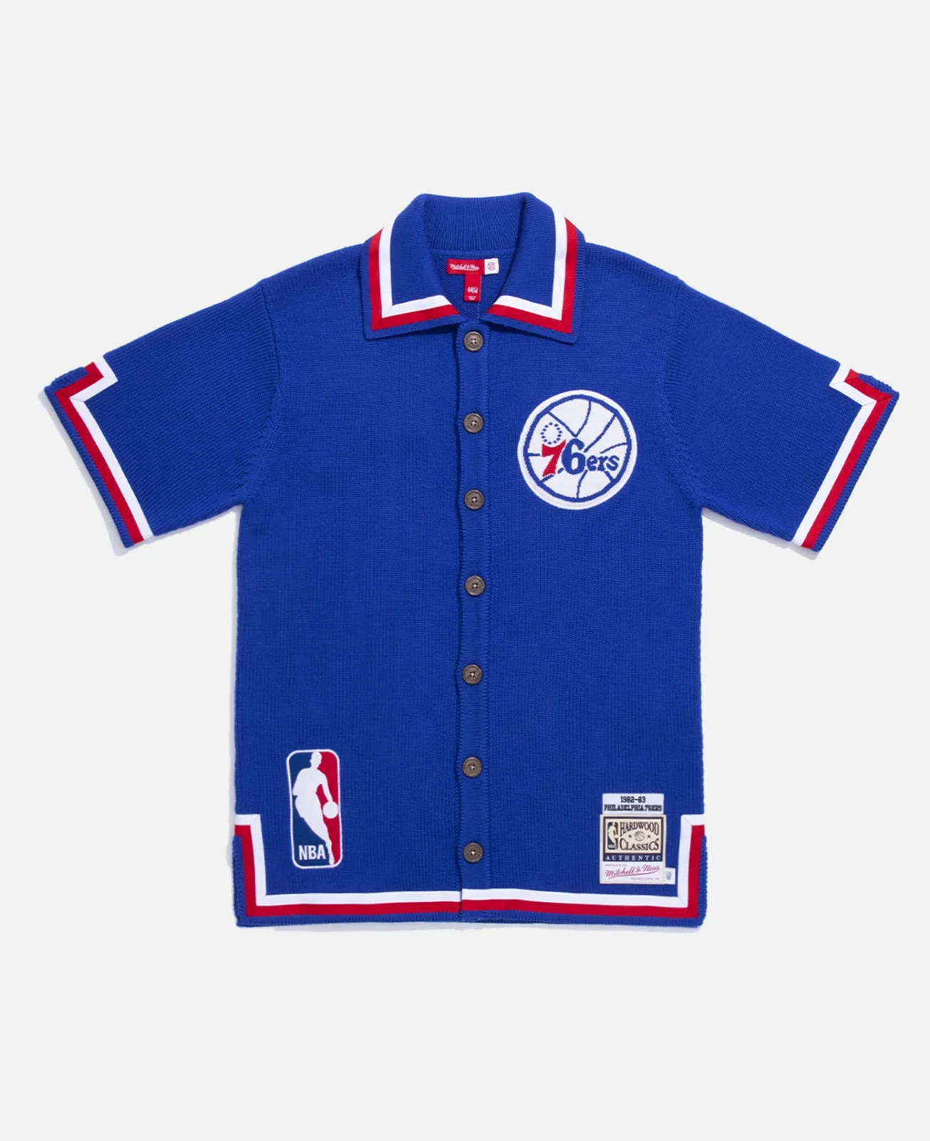 76ers 82-83 Knit Shooting Shirt - Image 3