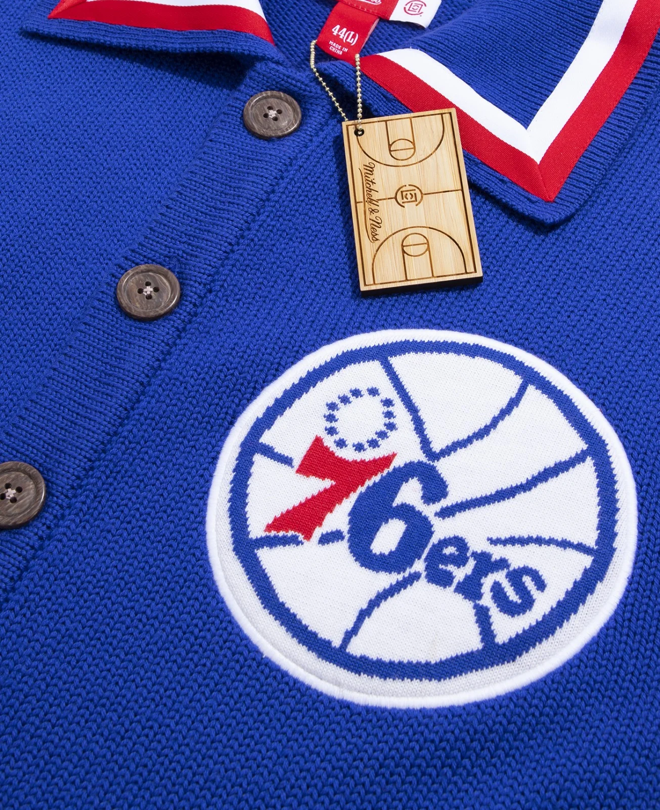 76ers 82-83 Knit Shooting Shirt - Image 5