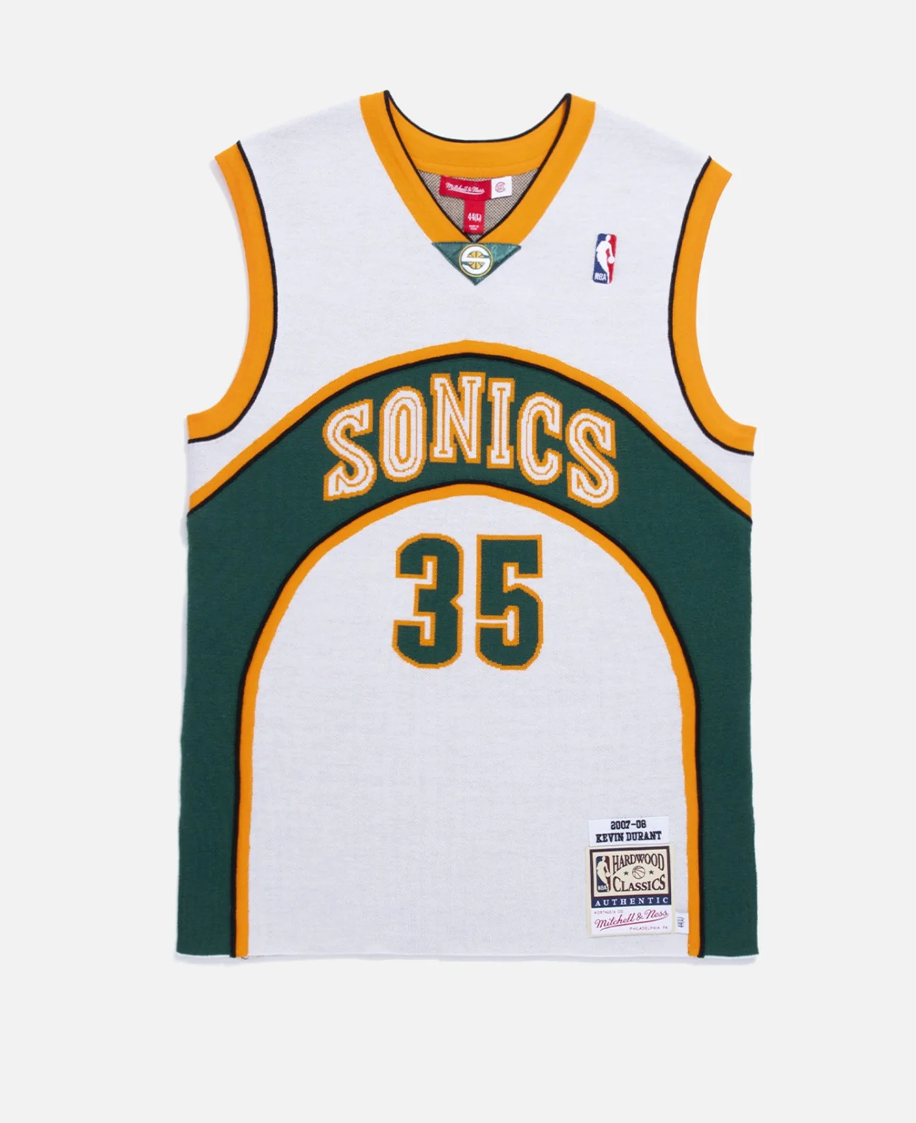 Kevin Durant Sonics  07-08 Knit Jacquard Jersey - Image 4