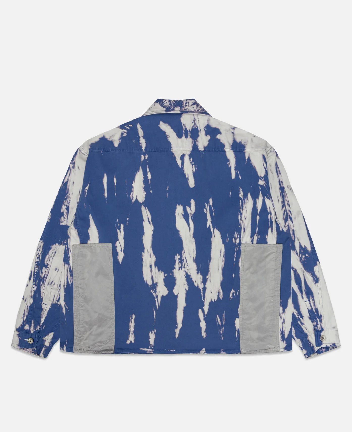 Bleached Color Work Jacket (Navy) - Image 2