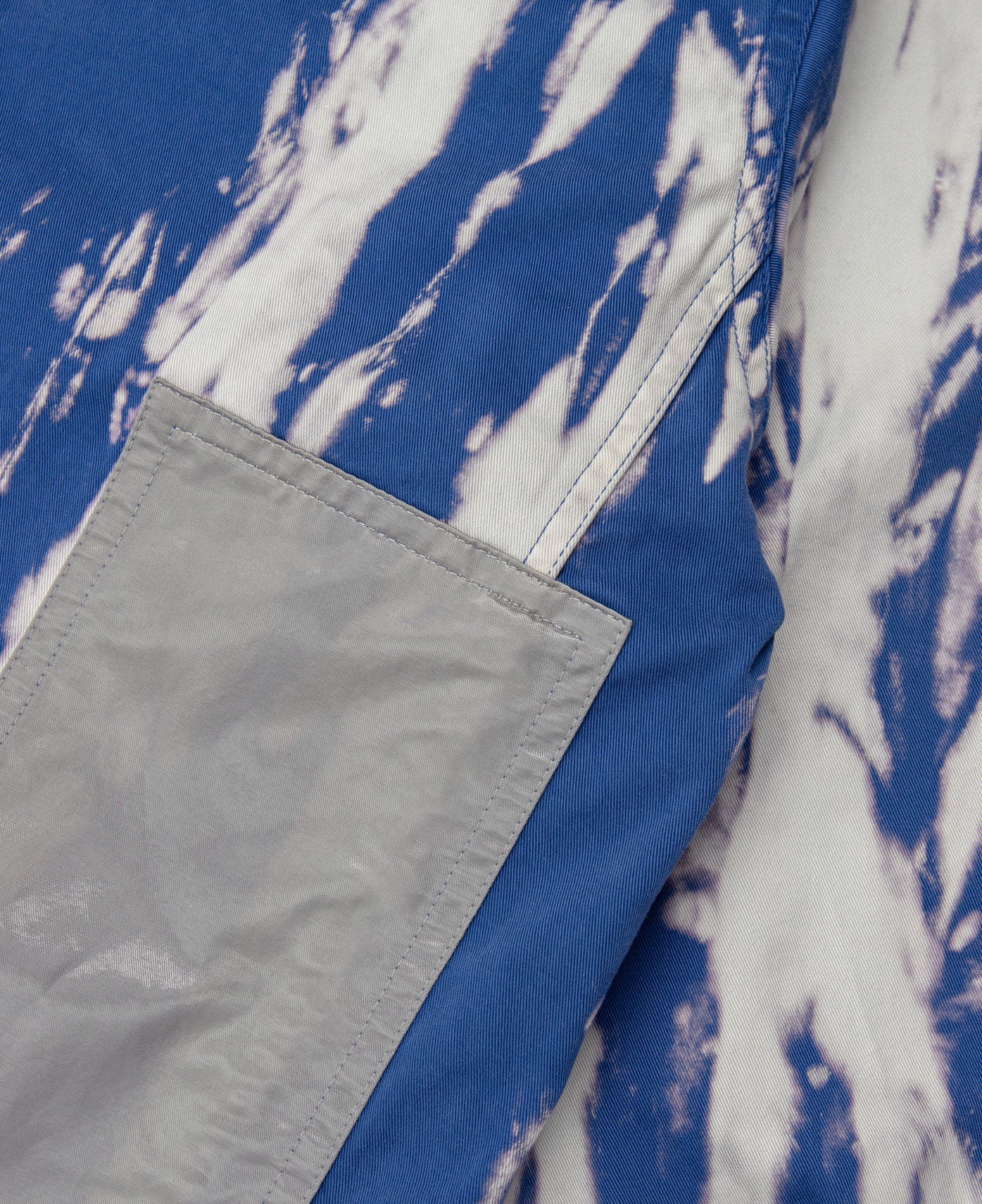 Bleached Color Work Jacket (Navy) - Image 6