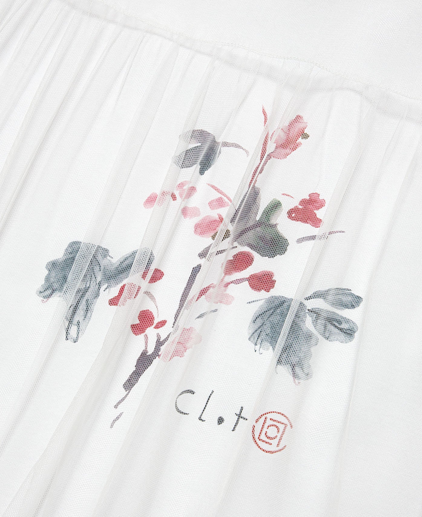 Abstract Flower Power Painting T-Shirt (White) - Image 3