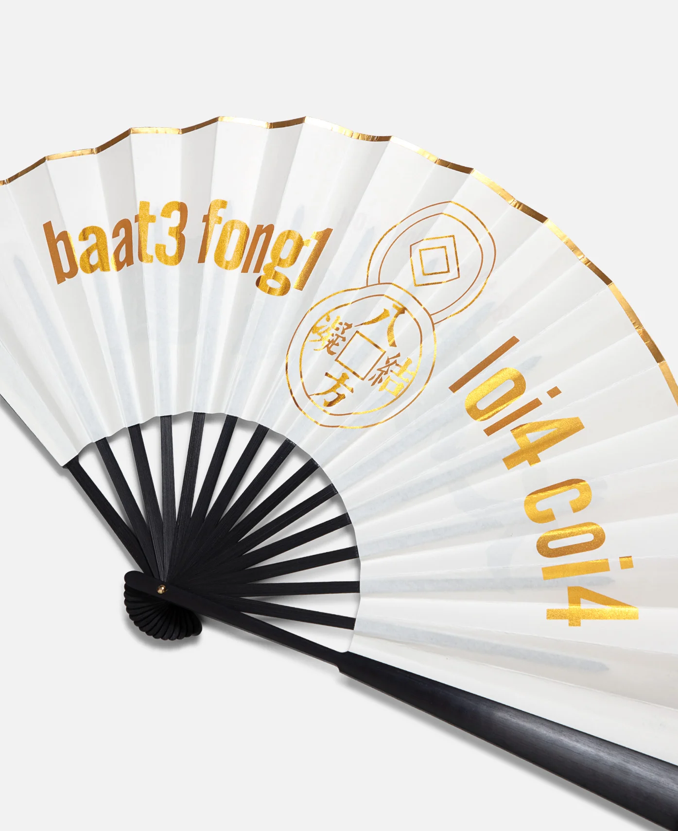 Clottee Folding Fan (White) - Image 4