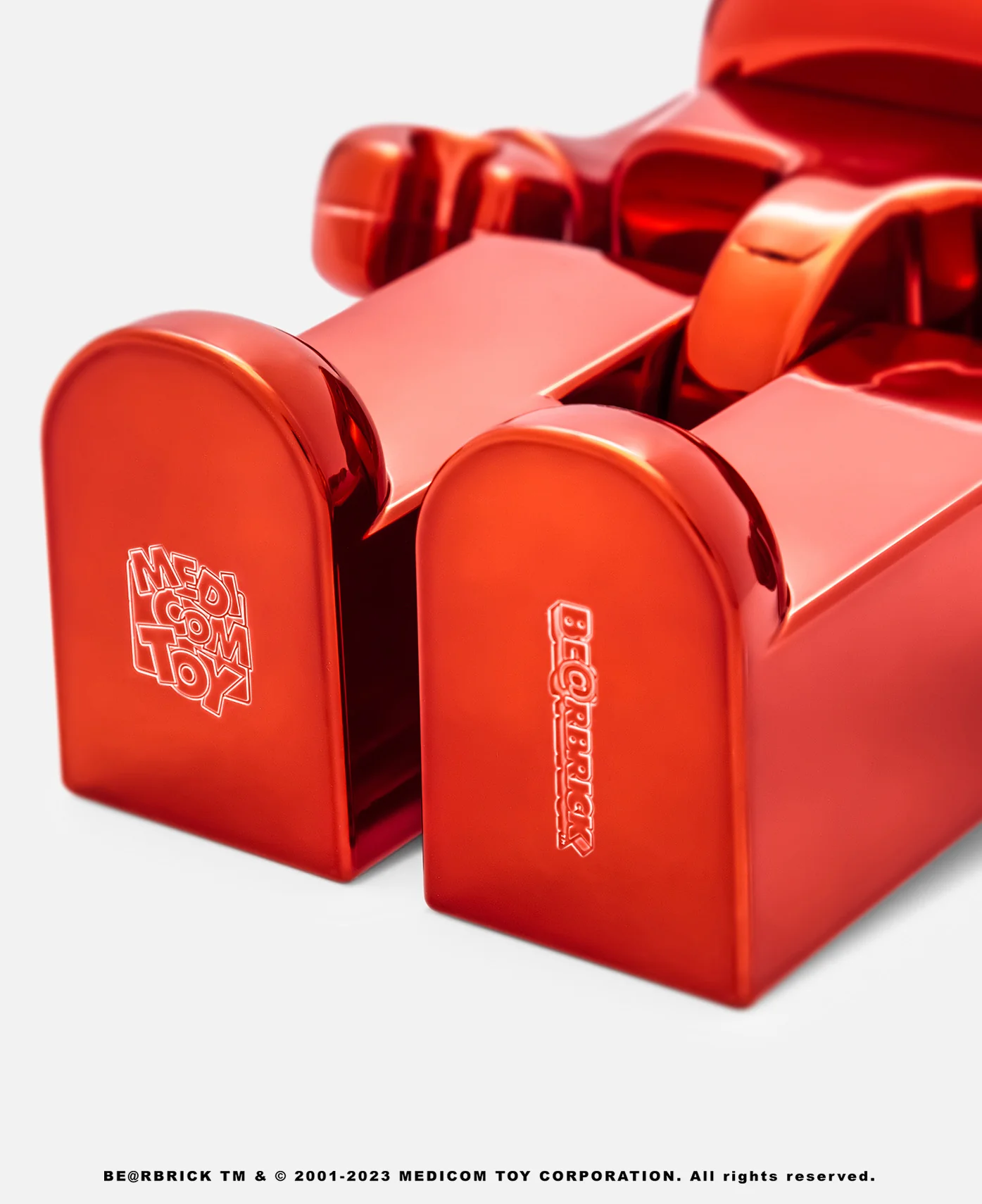 Be@rbrick CLOTTEE x atmos 100% & 400% Set (Red) - Image 11