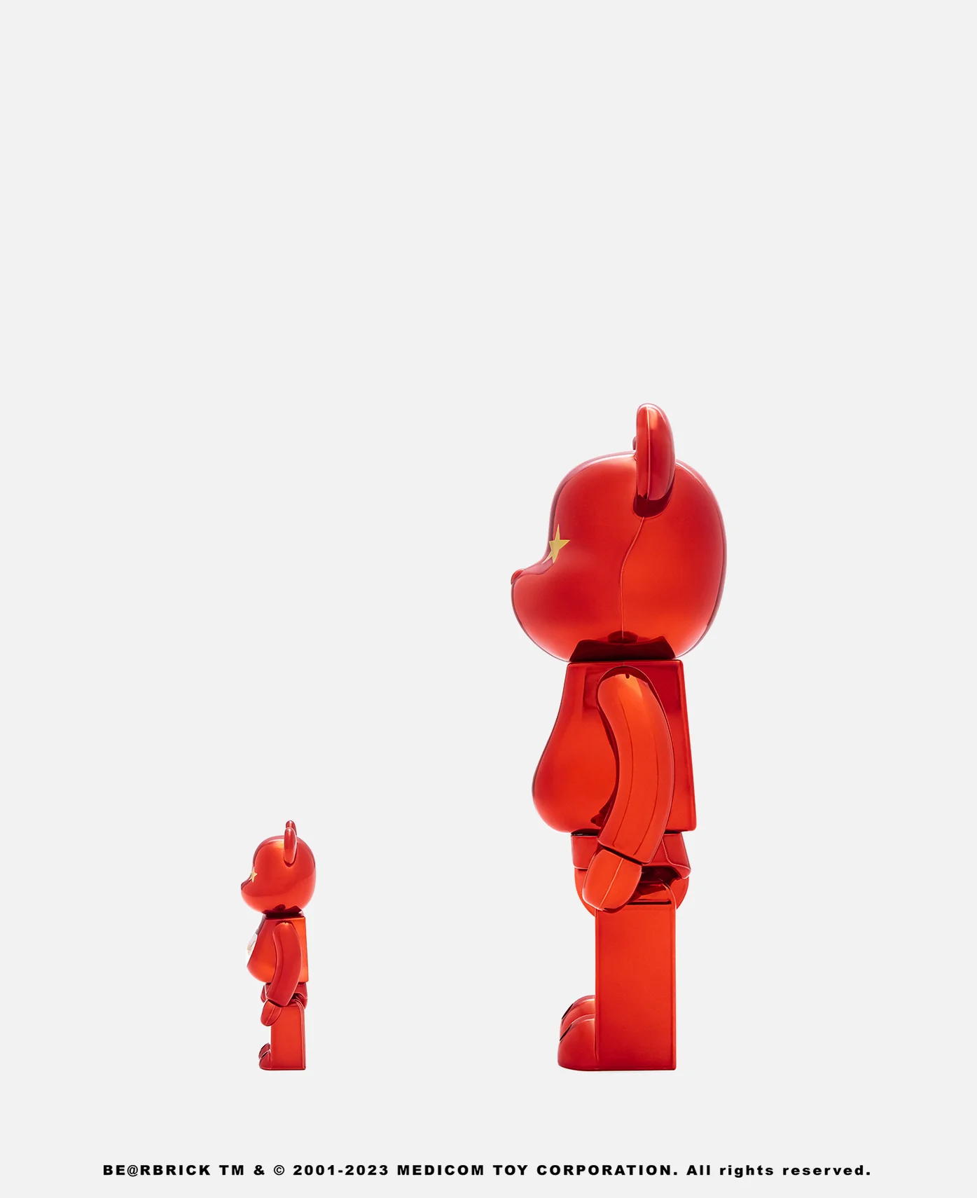 Be@rbrick CLOTTEE x atmos 100% & 400% Set (Red) - Image 3