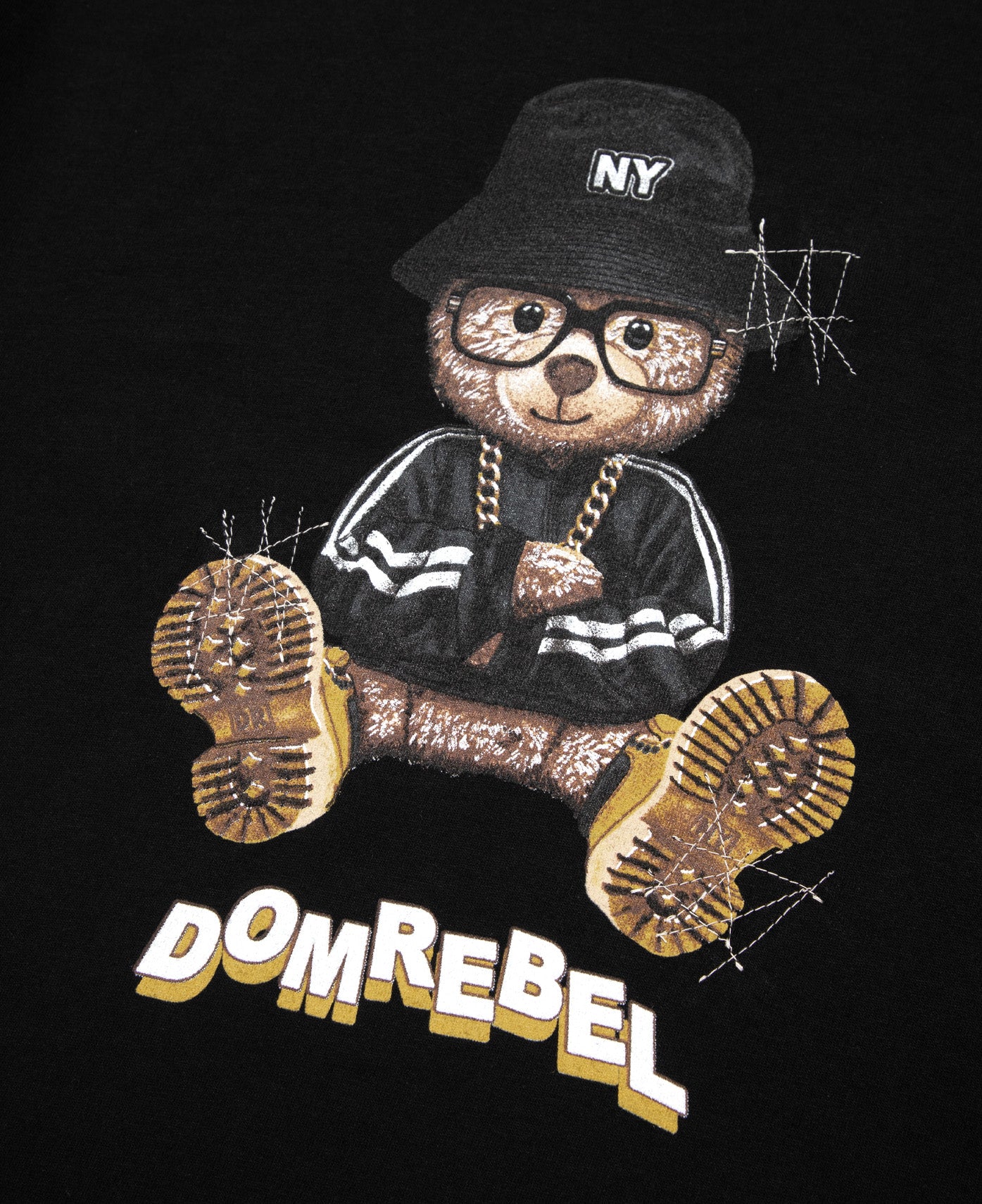 NY Bear T-Shirt (Black) - Image 3