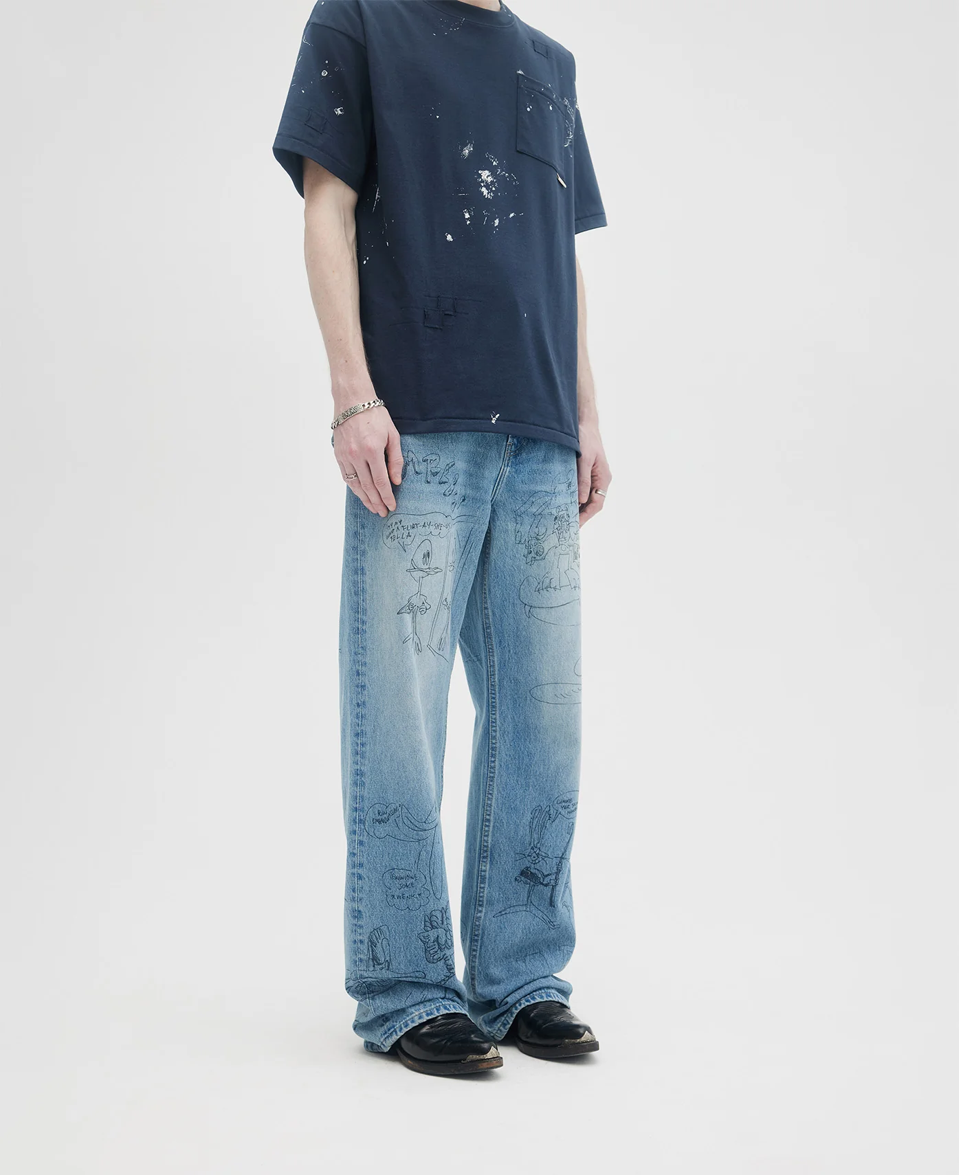 Scribs Bootcut Jeans (Blue) - Image 7
