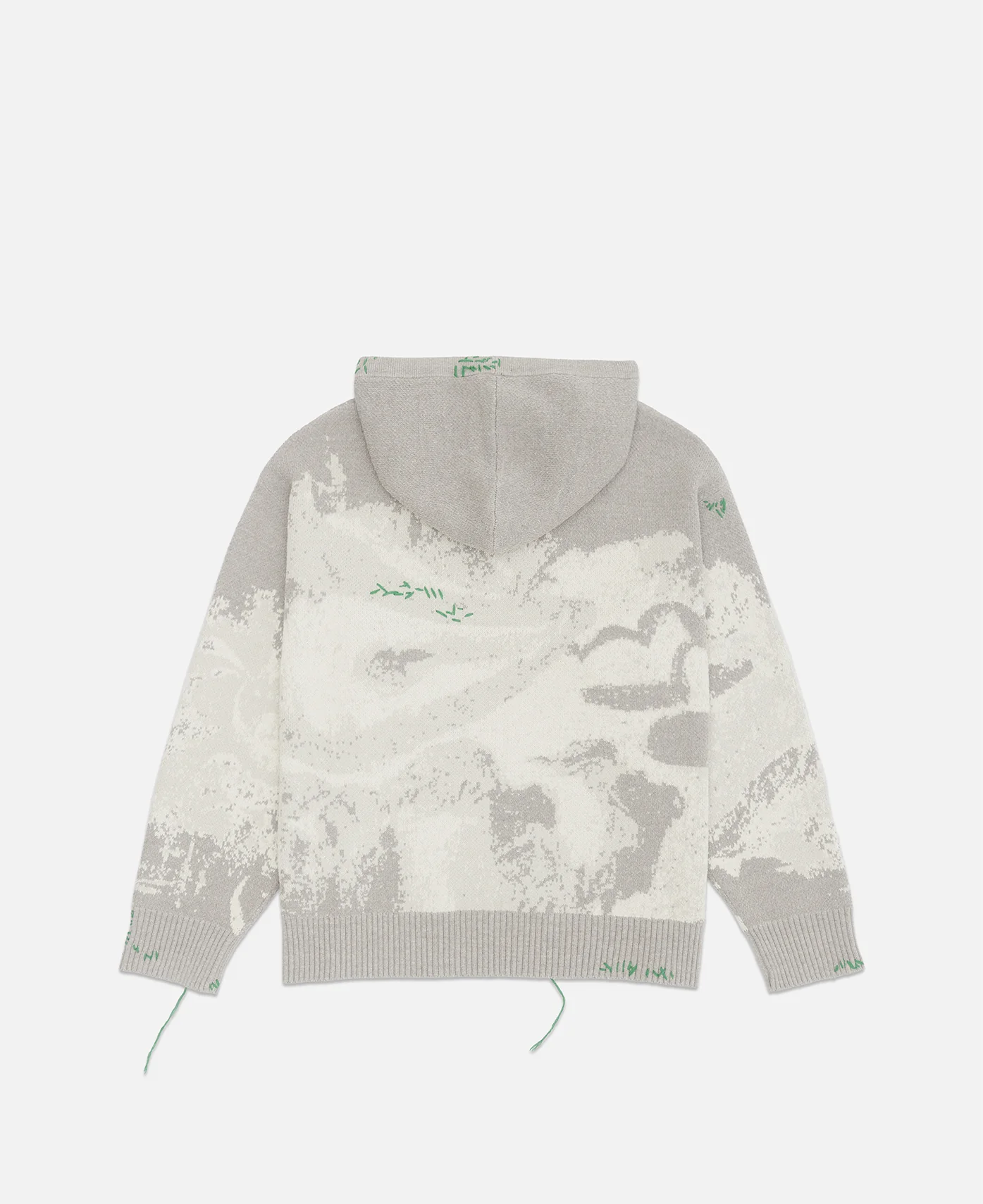 Splash Knit Hoodie (Grey) - Image 3
