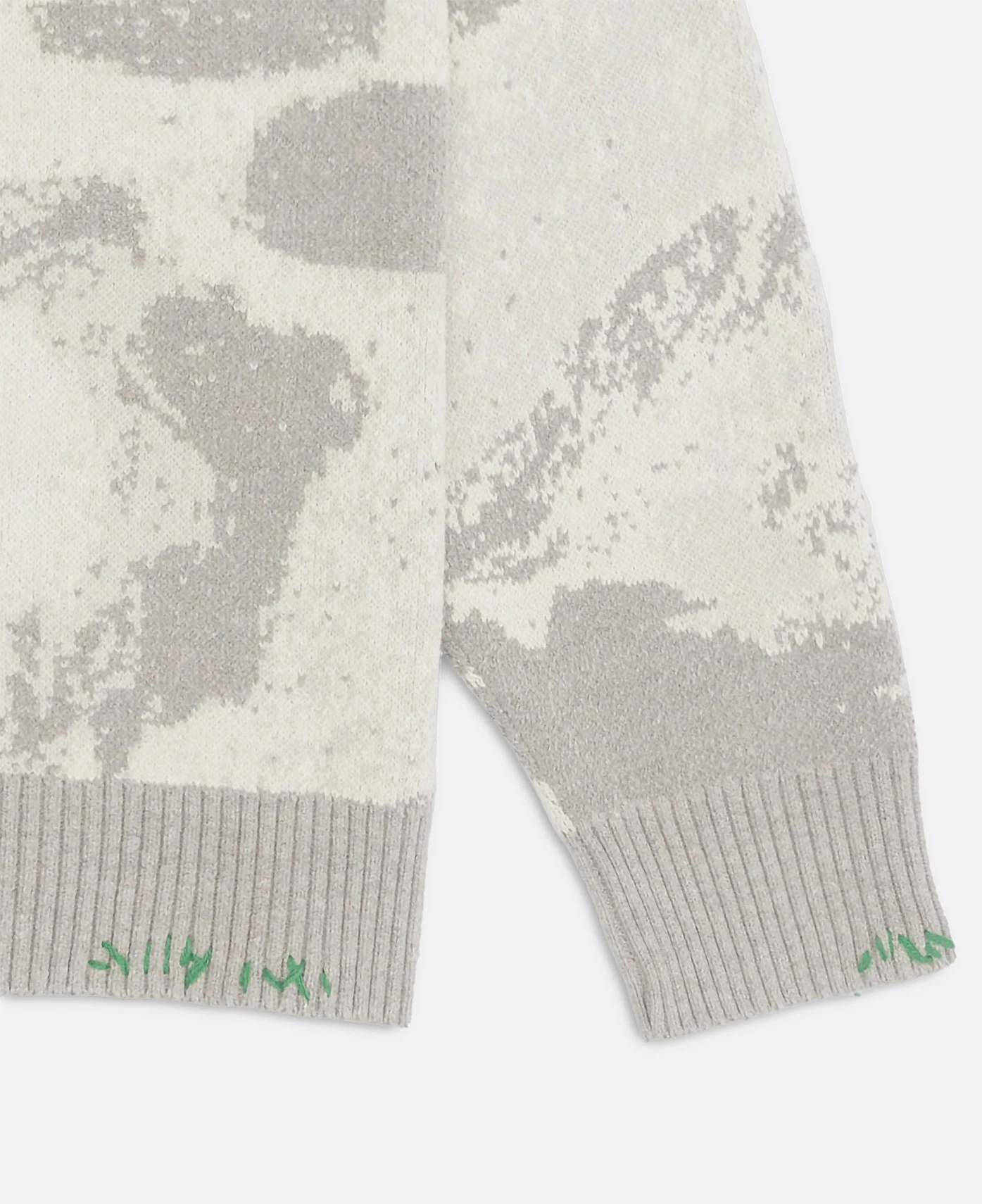 Splash Knit Hoodie (Grey) - Image 5