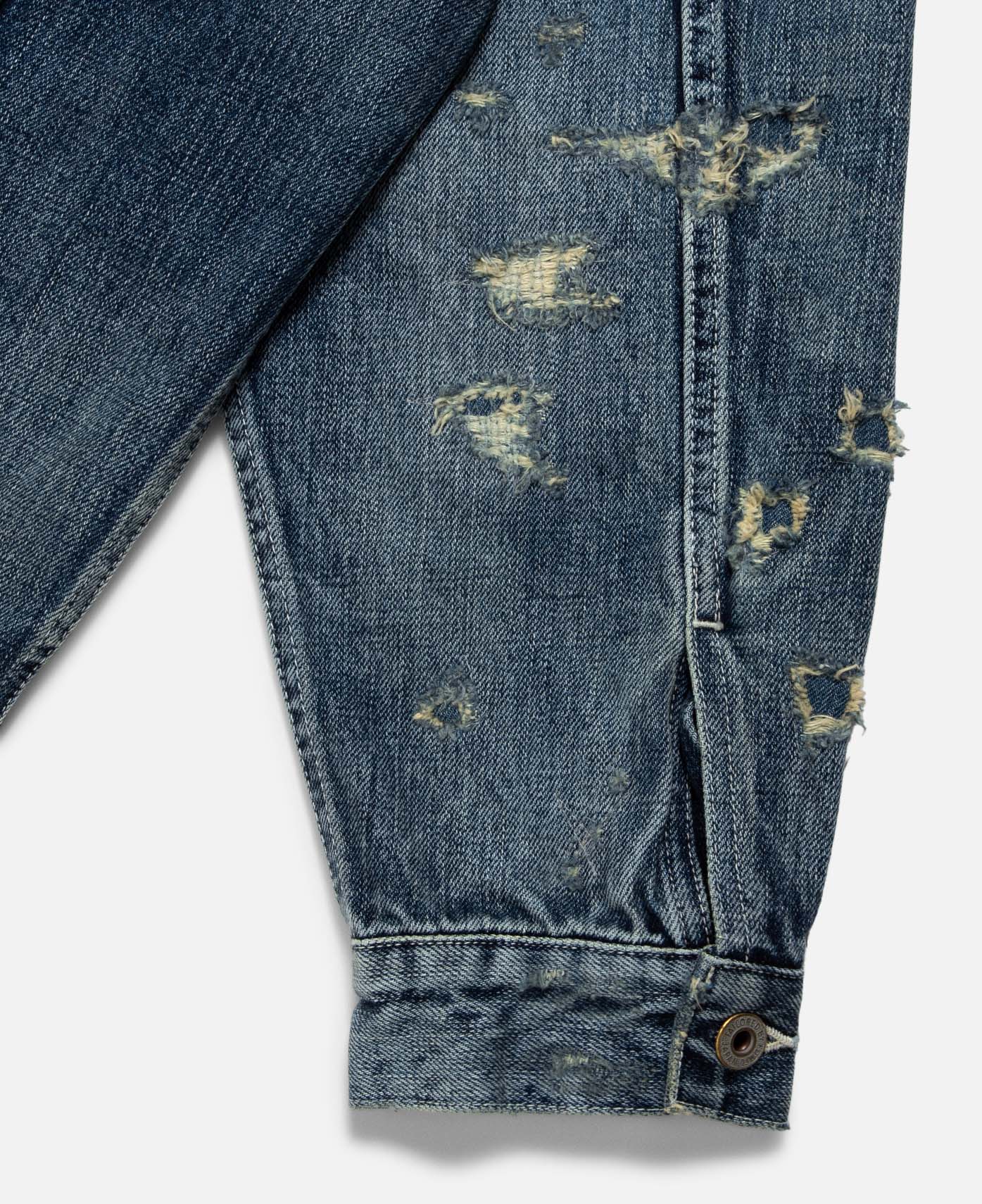 Denim Haori Jacket 5yr Wash (Blue) - Image 3