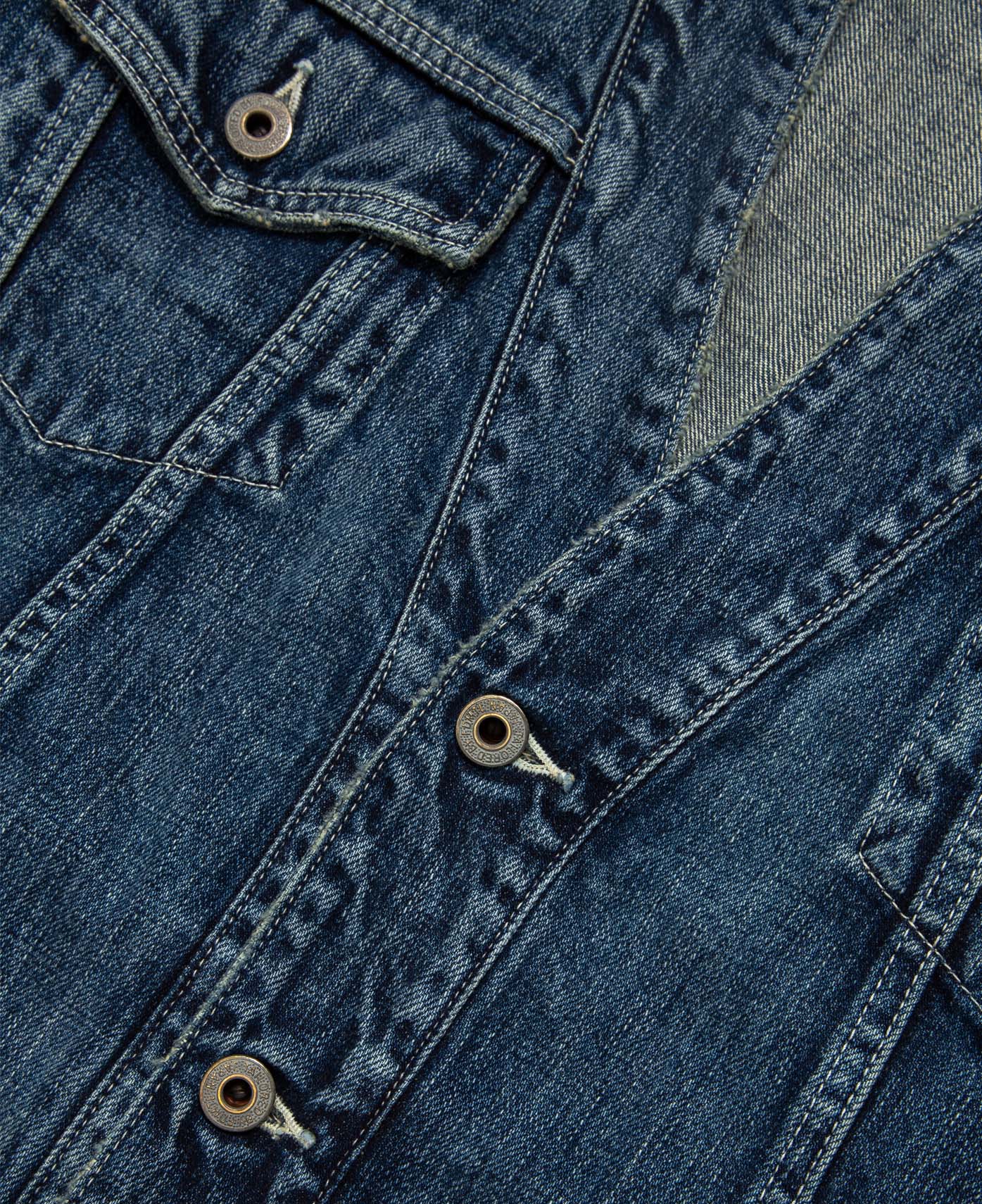 Denim Haori Jacket 5yr Wash (Blue) - Image 4