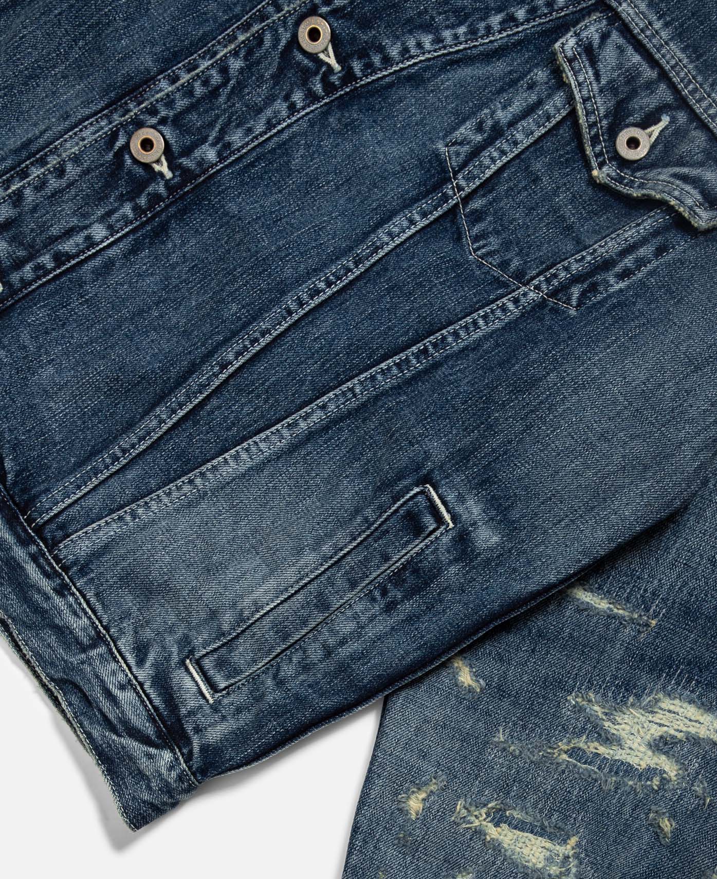 Denim Haori Jacket 5yr Wash (Blue) - Image 5