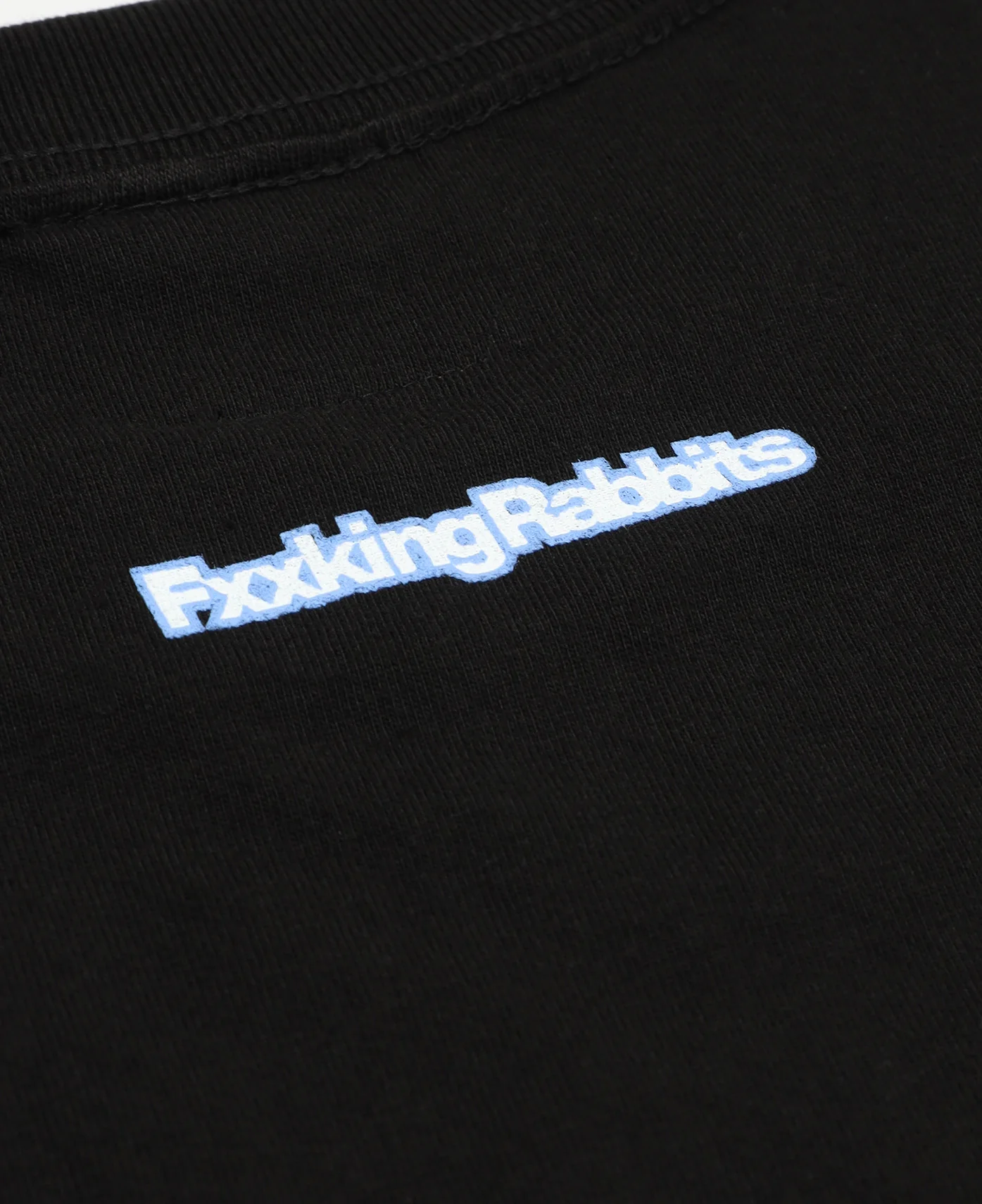 Caution Rabbit T-Shirt (Black) - Image 4