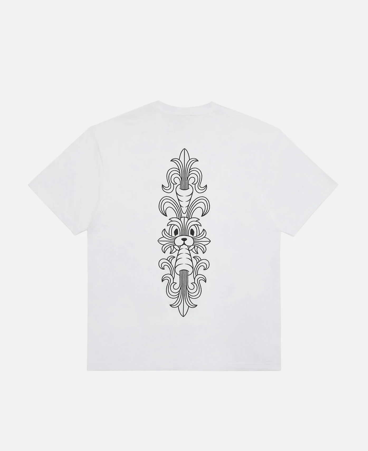 Embroidery Carrot Rabbit T-Shirt (White) - Image 2