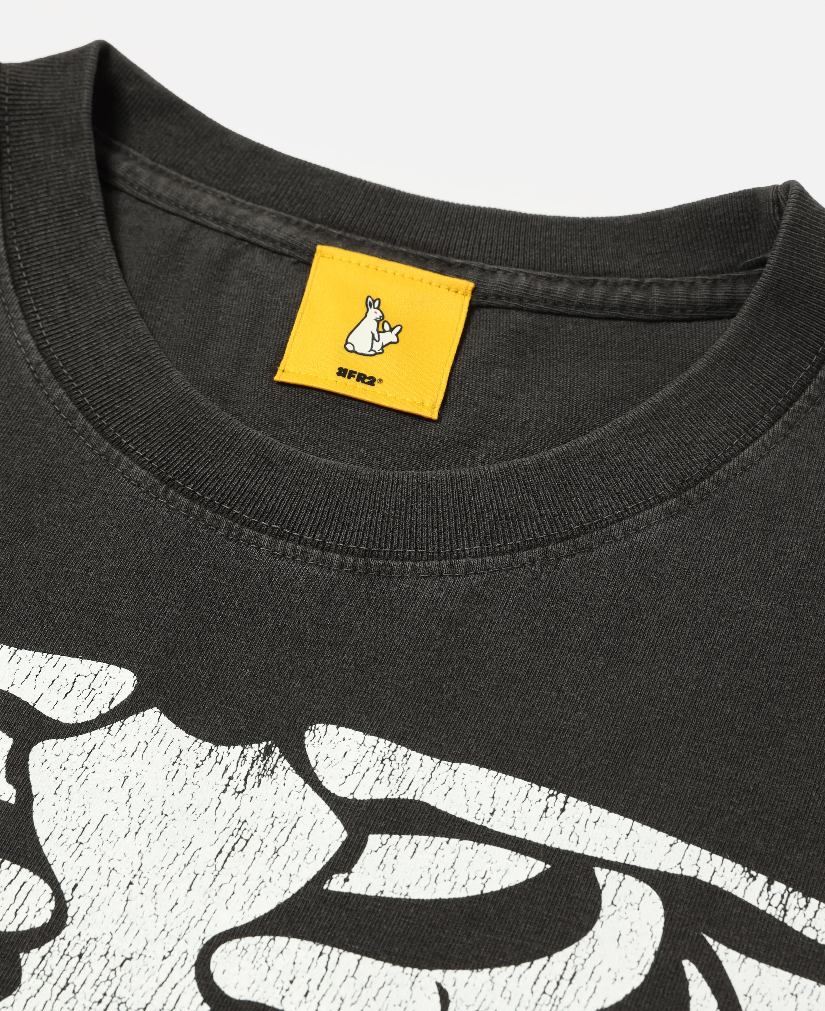 Bone Garment Dye L/S T-Shirt (Black) - Image 3