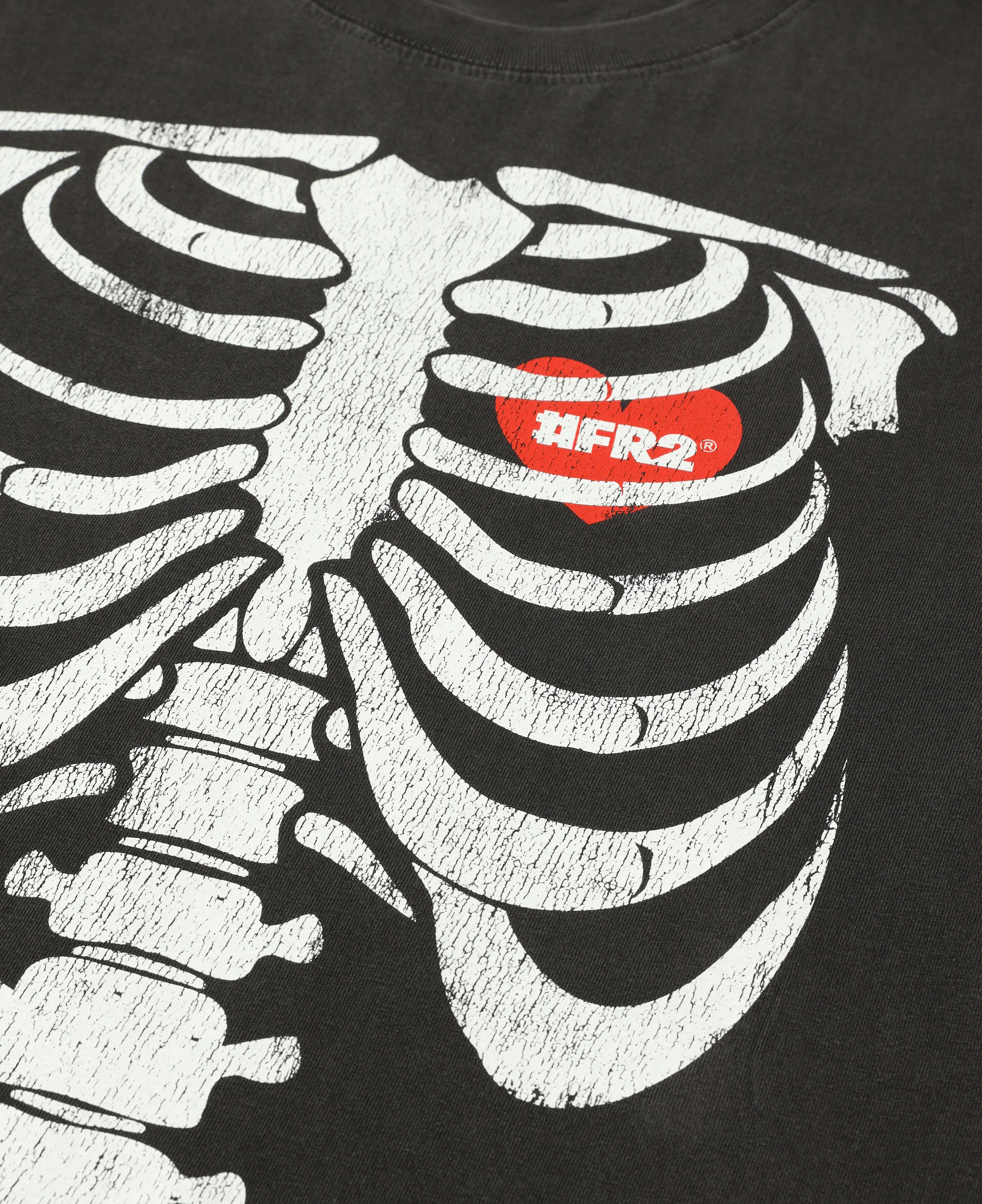 Bone Garment Dye L/S T-Shirt (Black) - Image 4