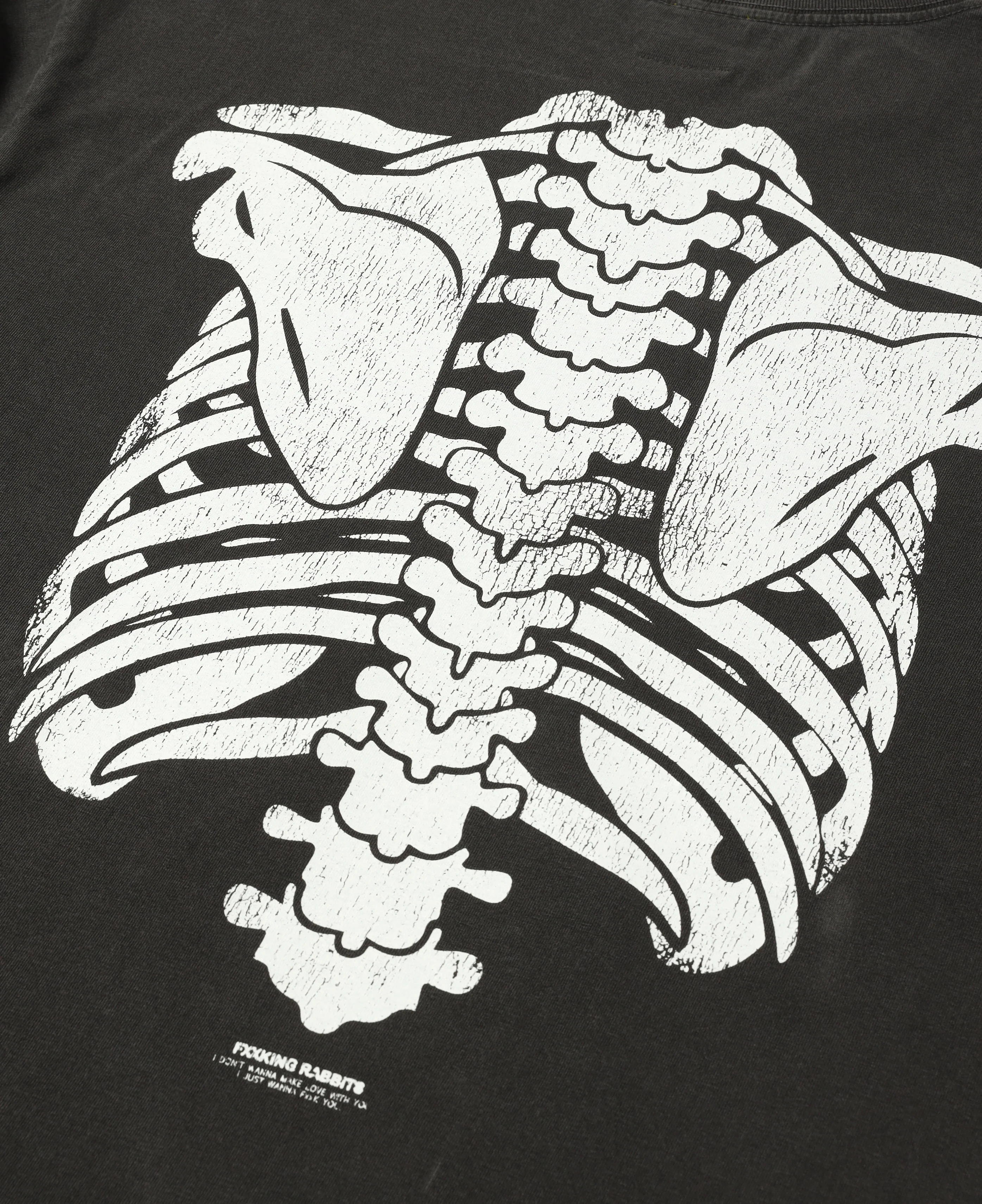 Bone Garment Dye L/S T-Shirt (Black) - Image 5