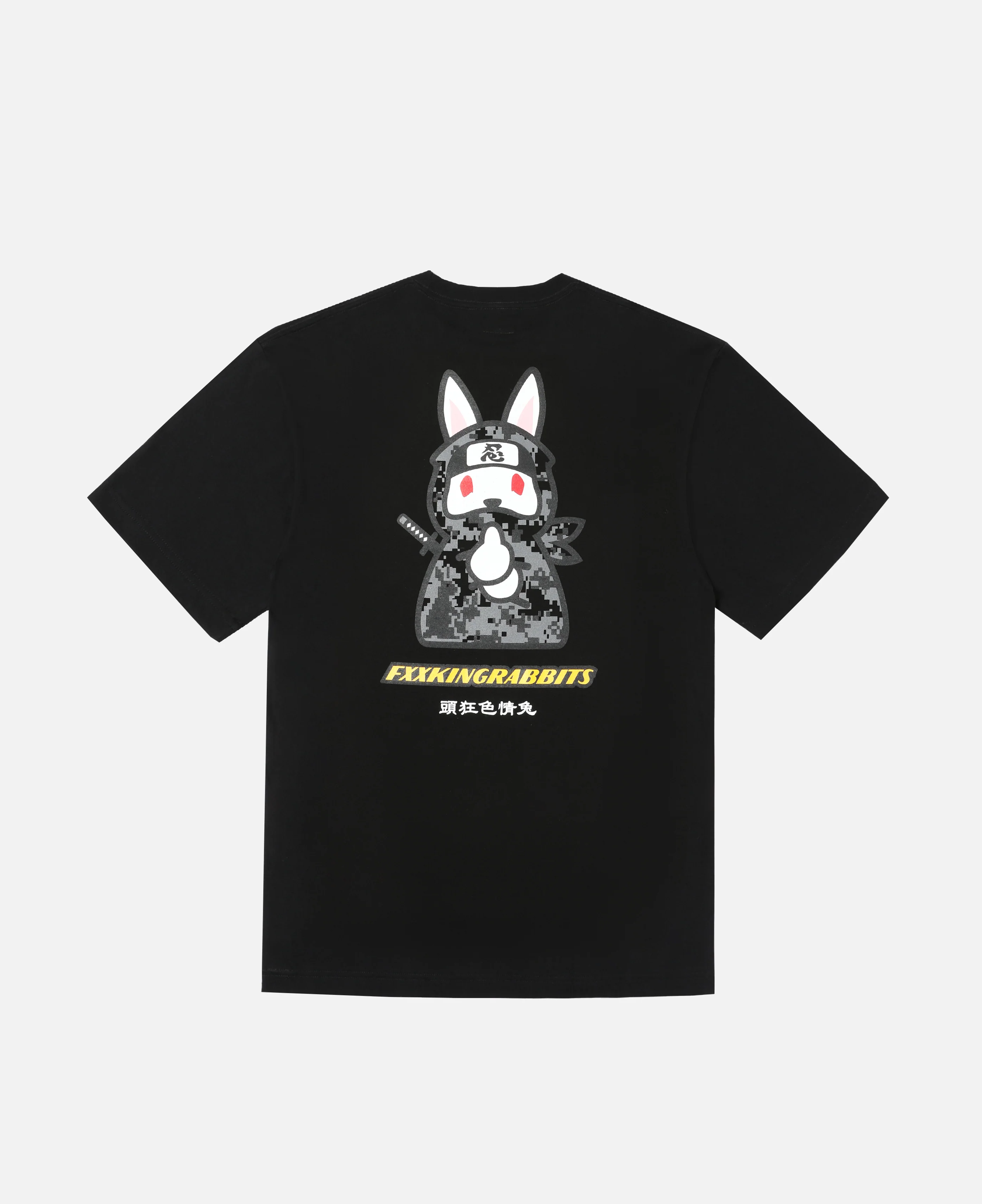 Ninja-Rabbit T-Shirt (Black) - Image 2