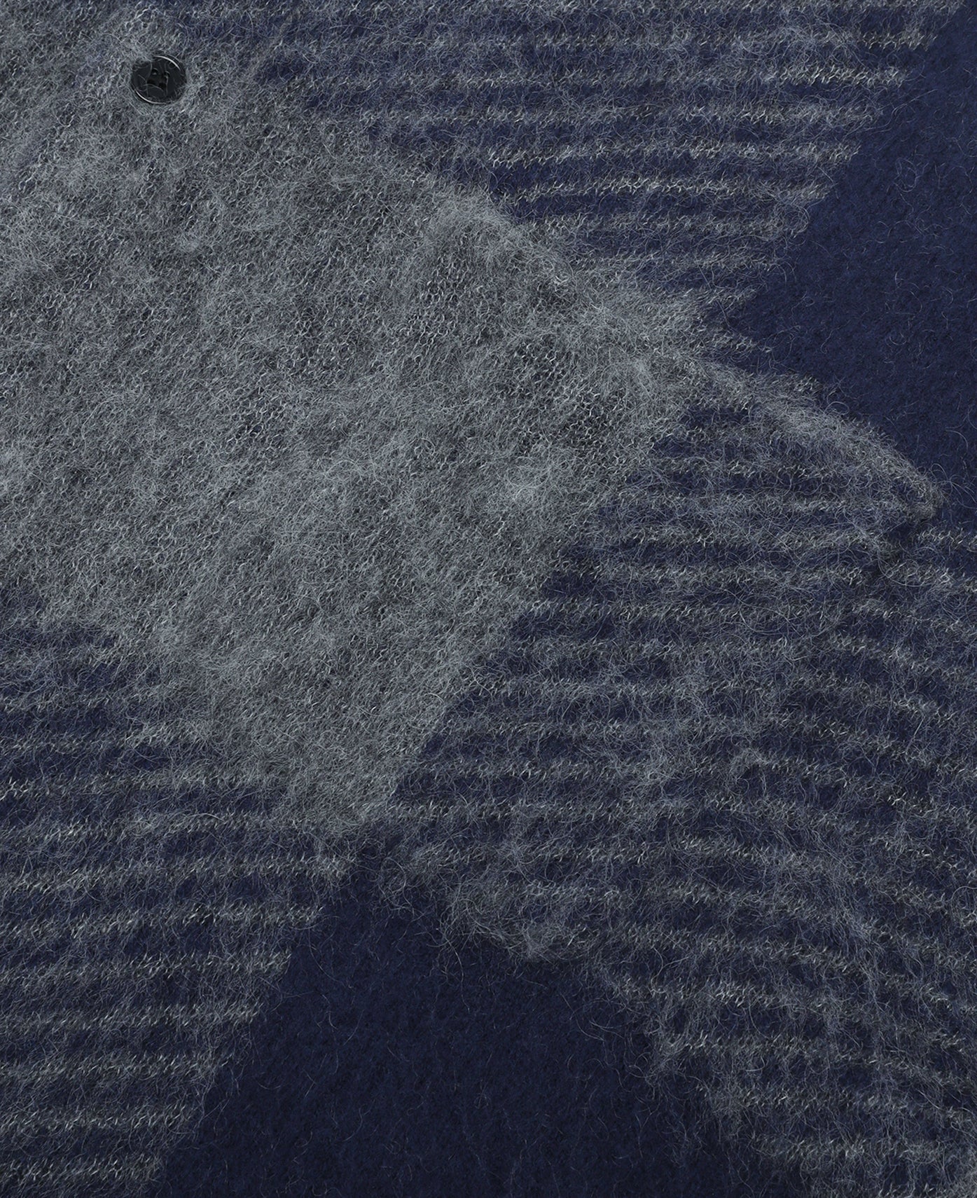 Mohair Hooded Shirt Jacket (Blue) - Image 3
