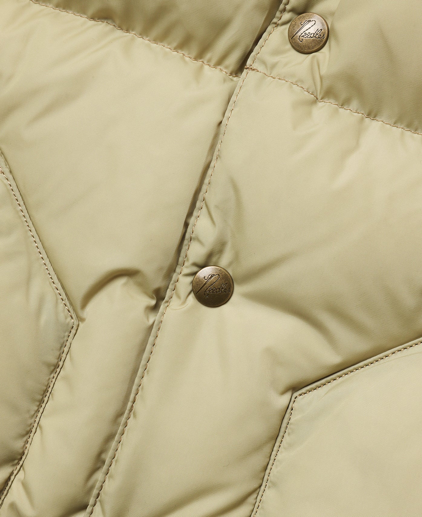 Needles x Rocky Mountain Featherbed Down Vest (Beige) - Image 4