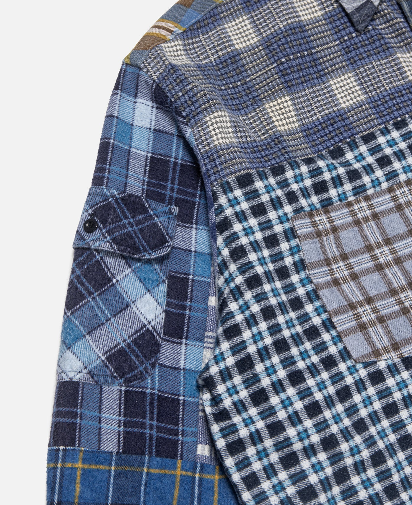 Straight Hem Flannel Shirt (Multi) - Image 5
