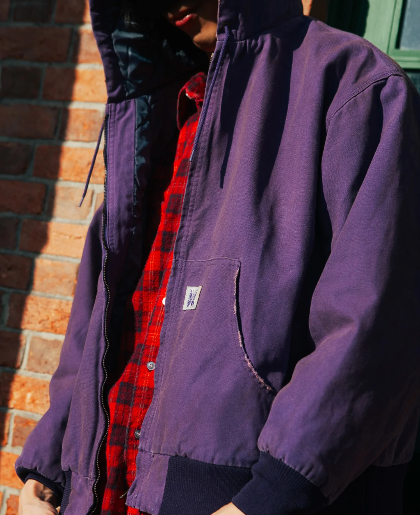 Zipped Work Hoodie (Purple) - Image 2