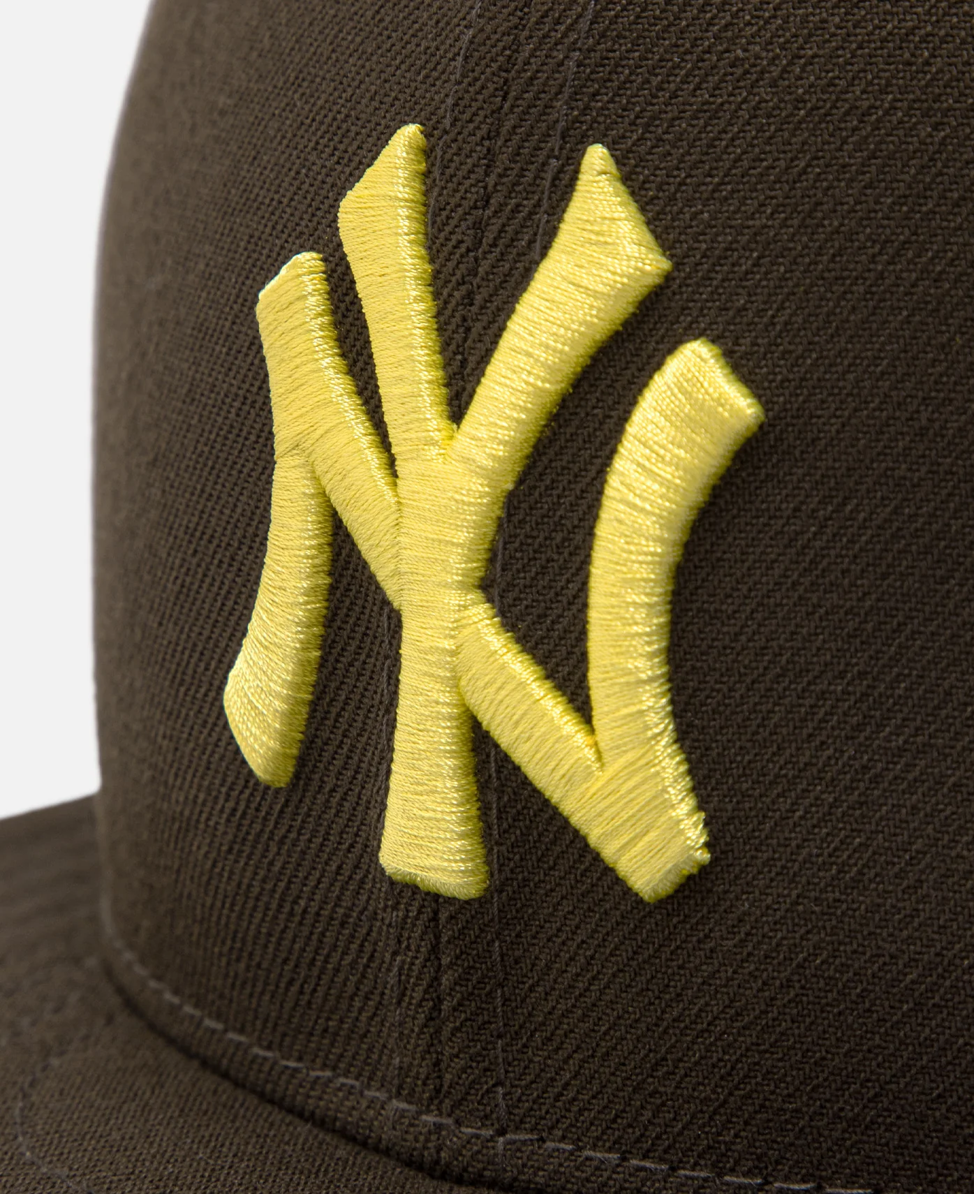 Easter New York Yankees Cooperstown Soft Yellow Undervisor Walnut 59Fifty Cap (Brown) - Image 5