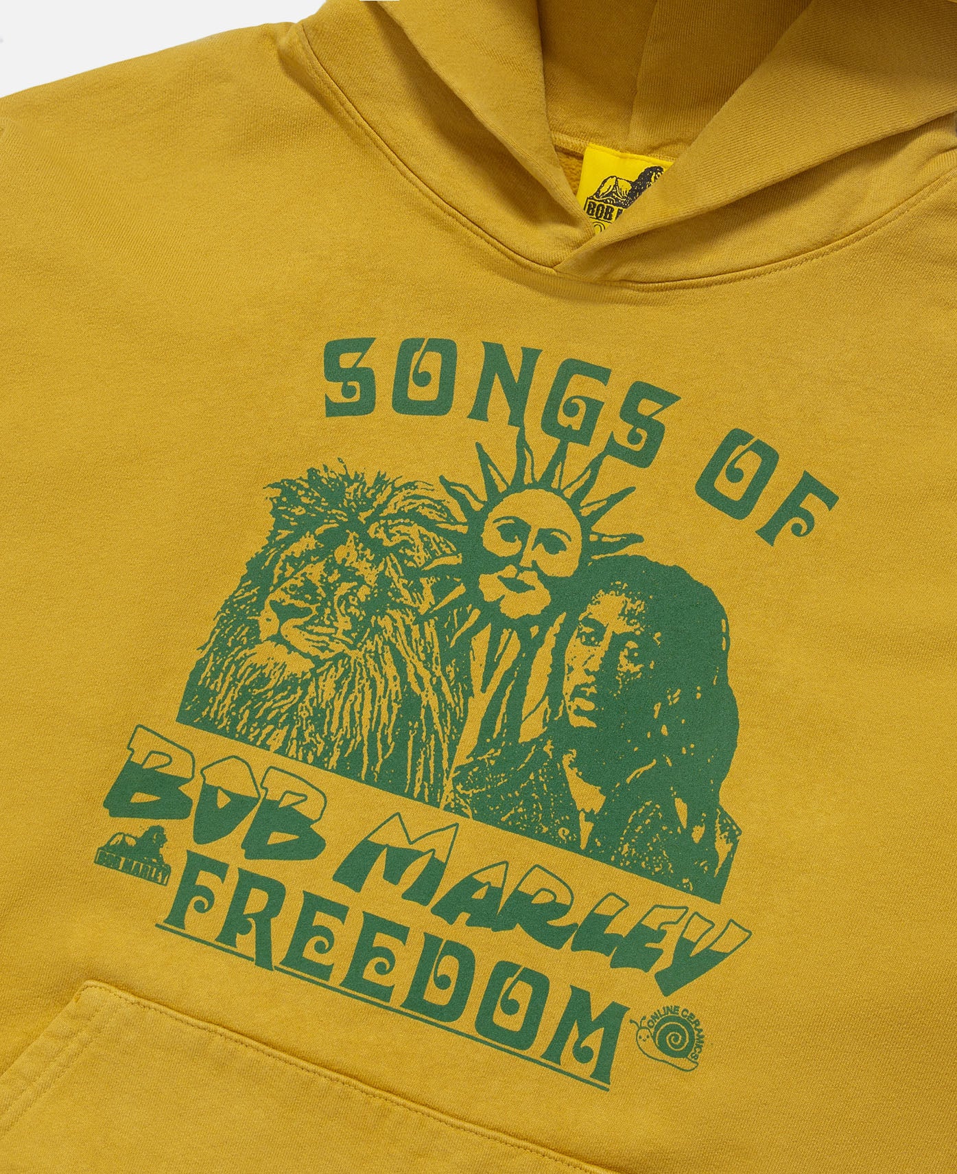"Songs Of Freedom'' Hoodie (Yellow) - Image 3