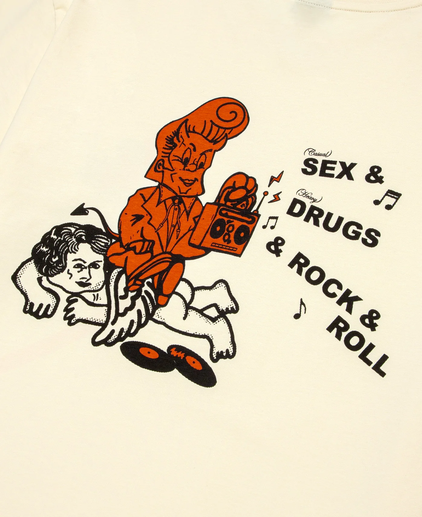 Sex Drugs T-Shirt (Cream) - Image 4