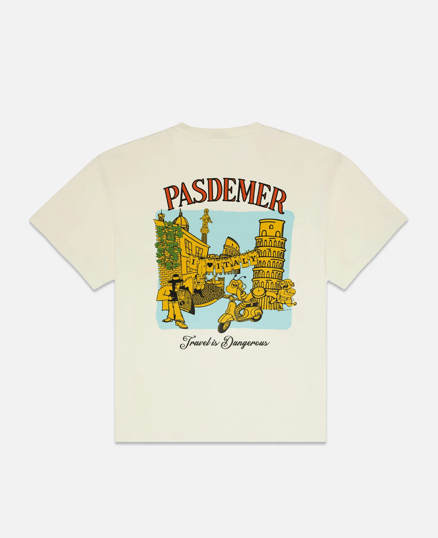 I Love Italy T-Shirt (Cream) - Image 2
