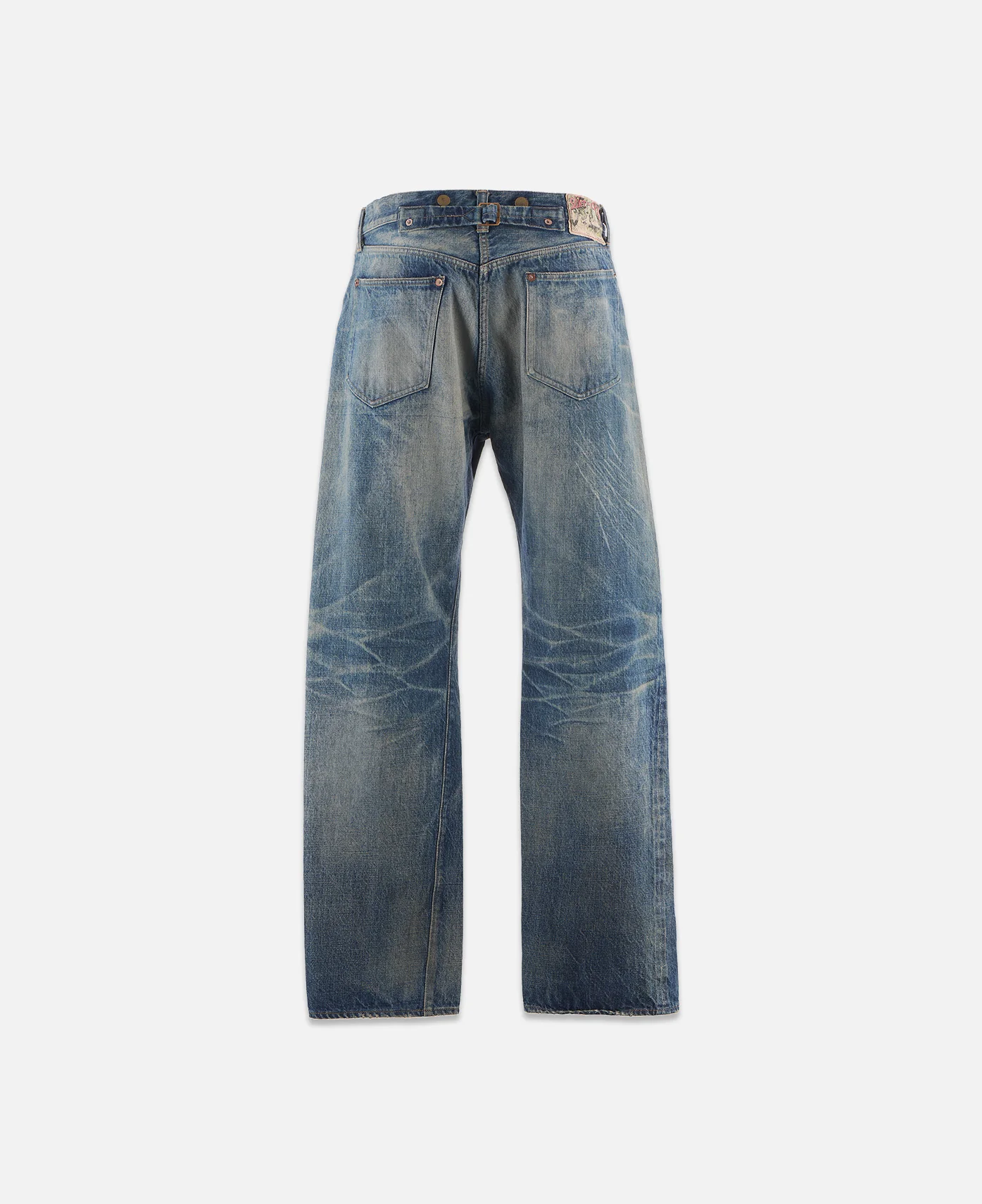 5 Pockets Damage Denim Pants (Blue) - Image 2