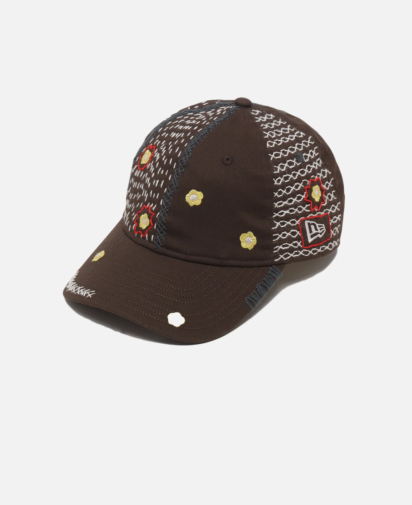 CLOT x SASHIKO GALS Baseball Cap (Brown) - Image 2