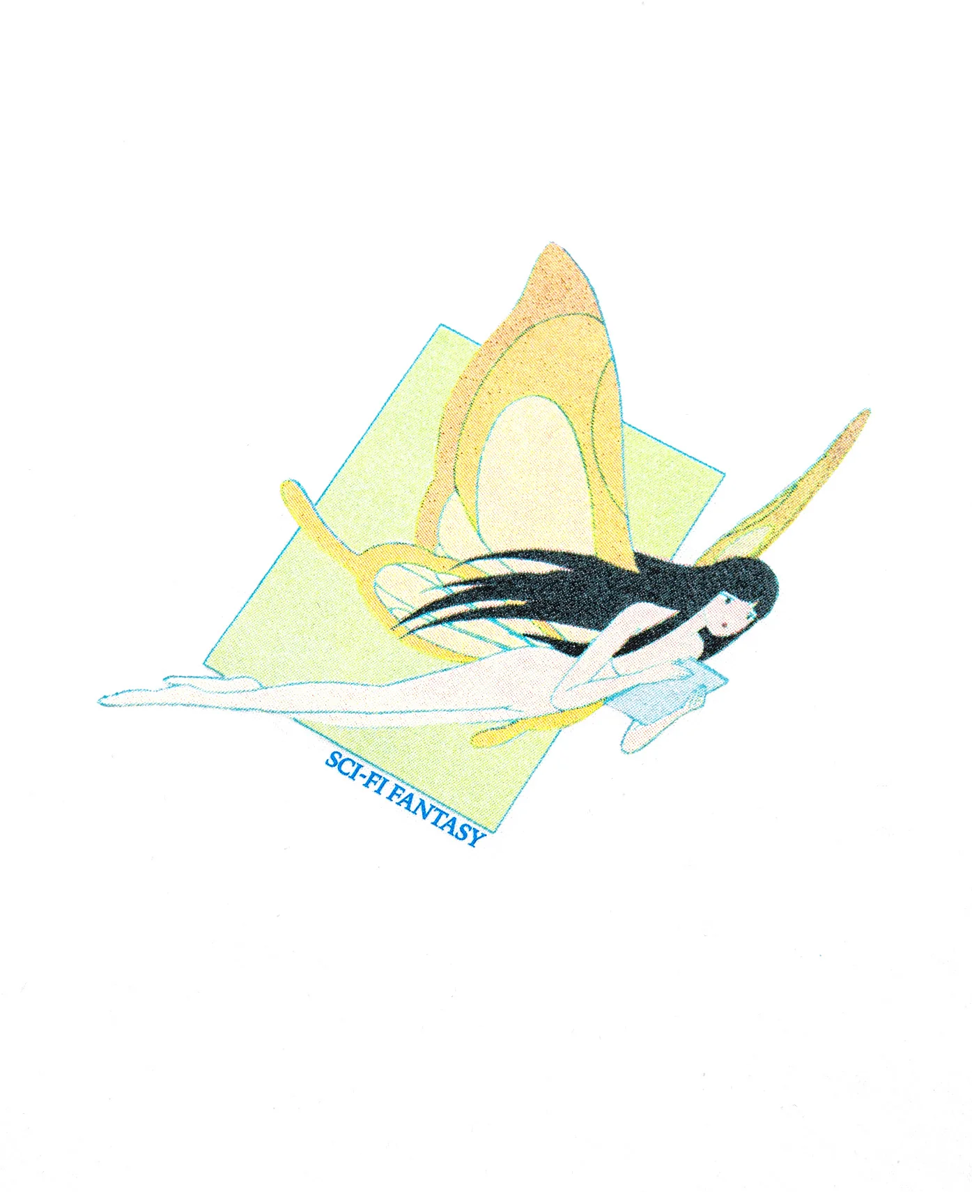 Moth Girl T-Shirt (White) - Image 3
