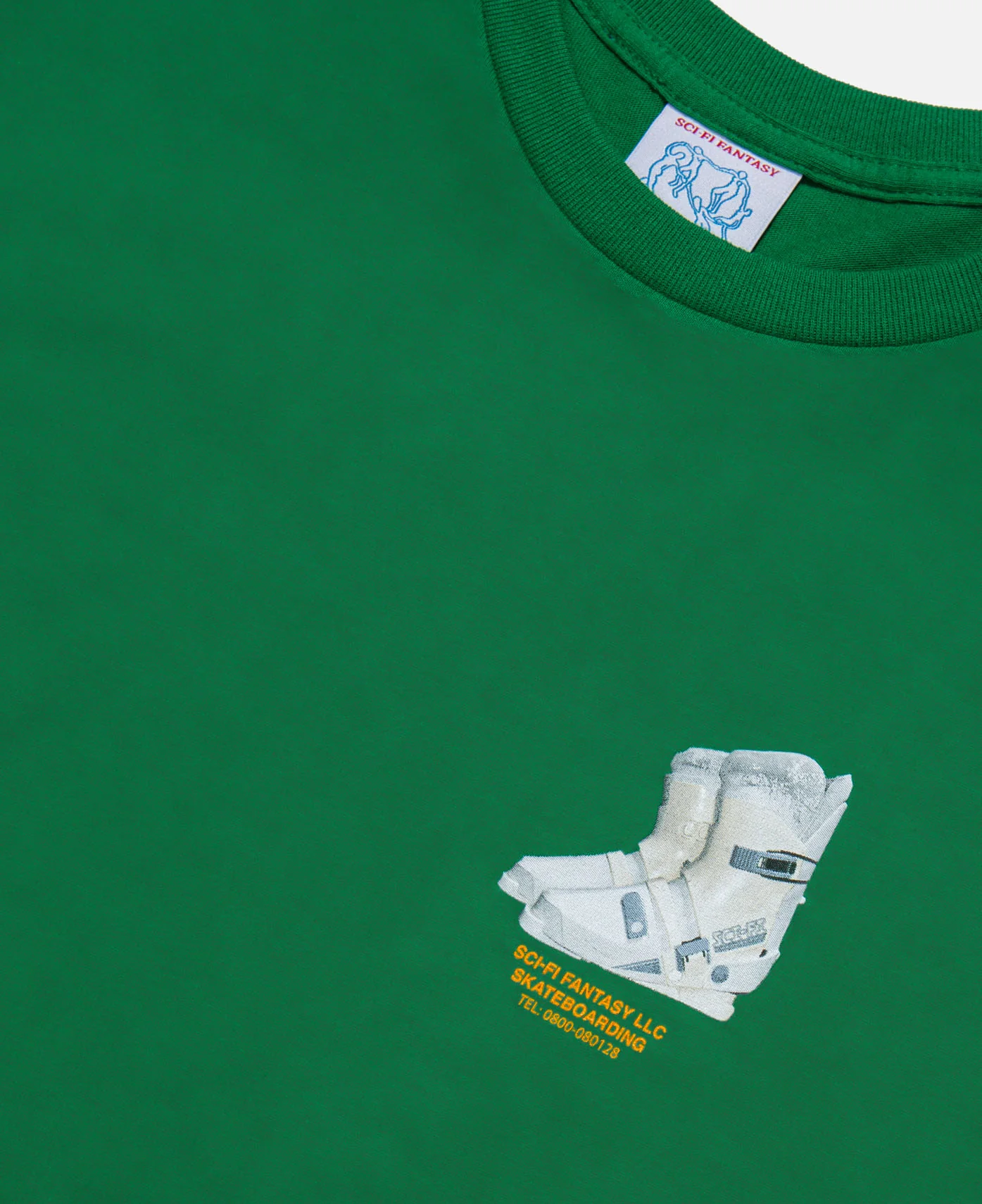 Ski Boot T-Shirt (Green) - Image 3