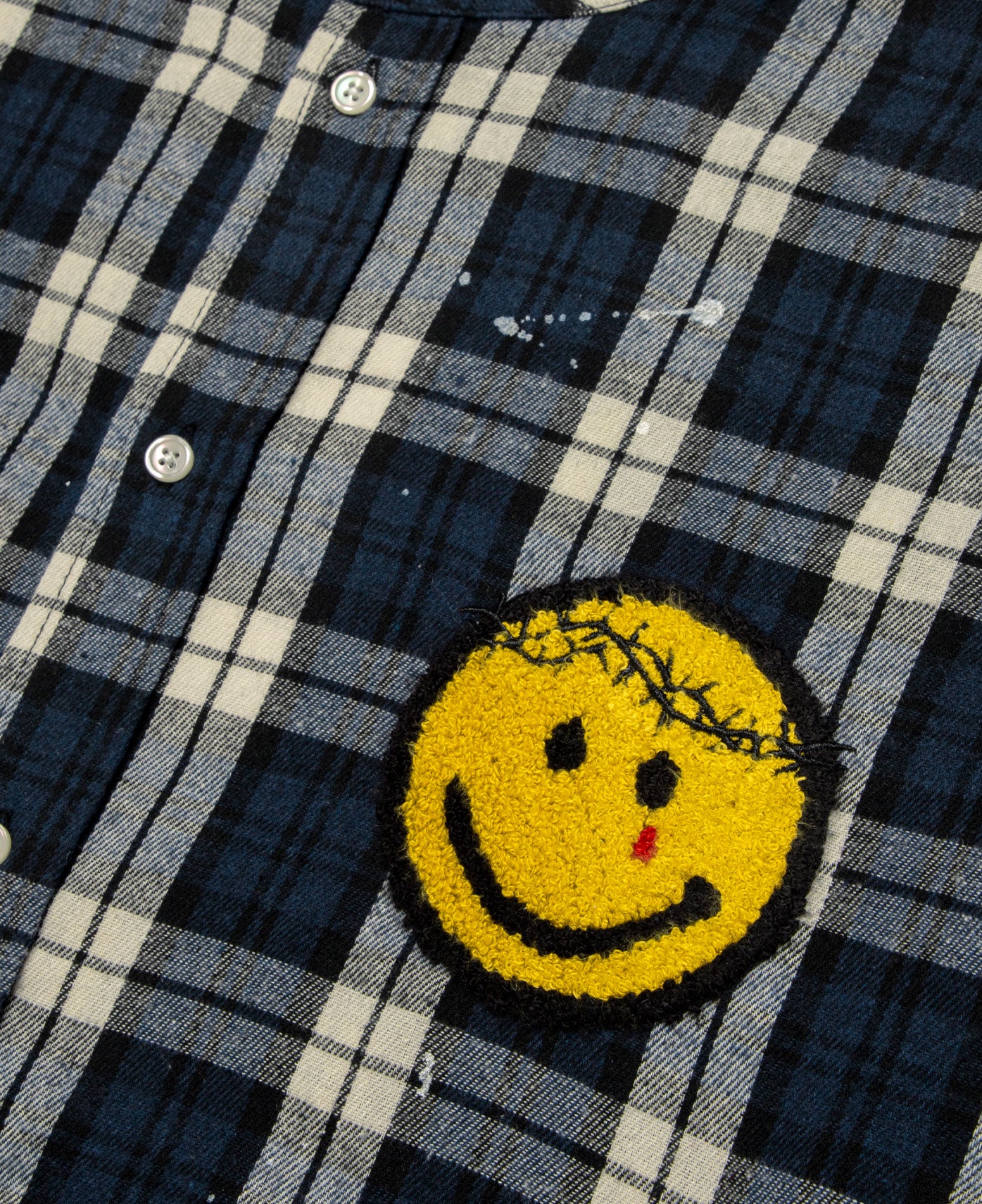 K.O.K Smile Vintage Shirt (Navy) - Image 4