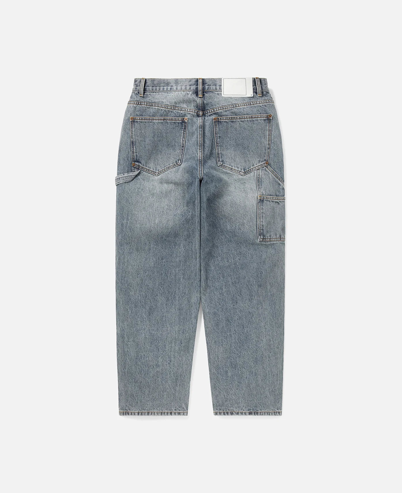 Denim Double Knee Pants (Blue) - Image 2