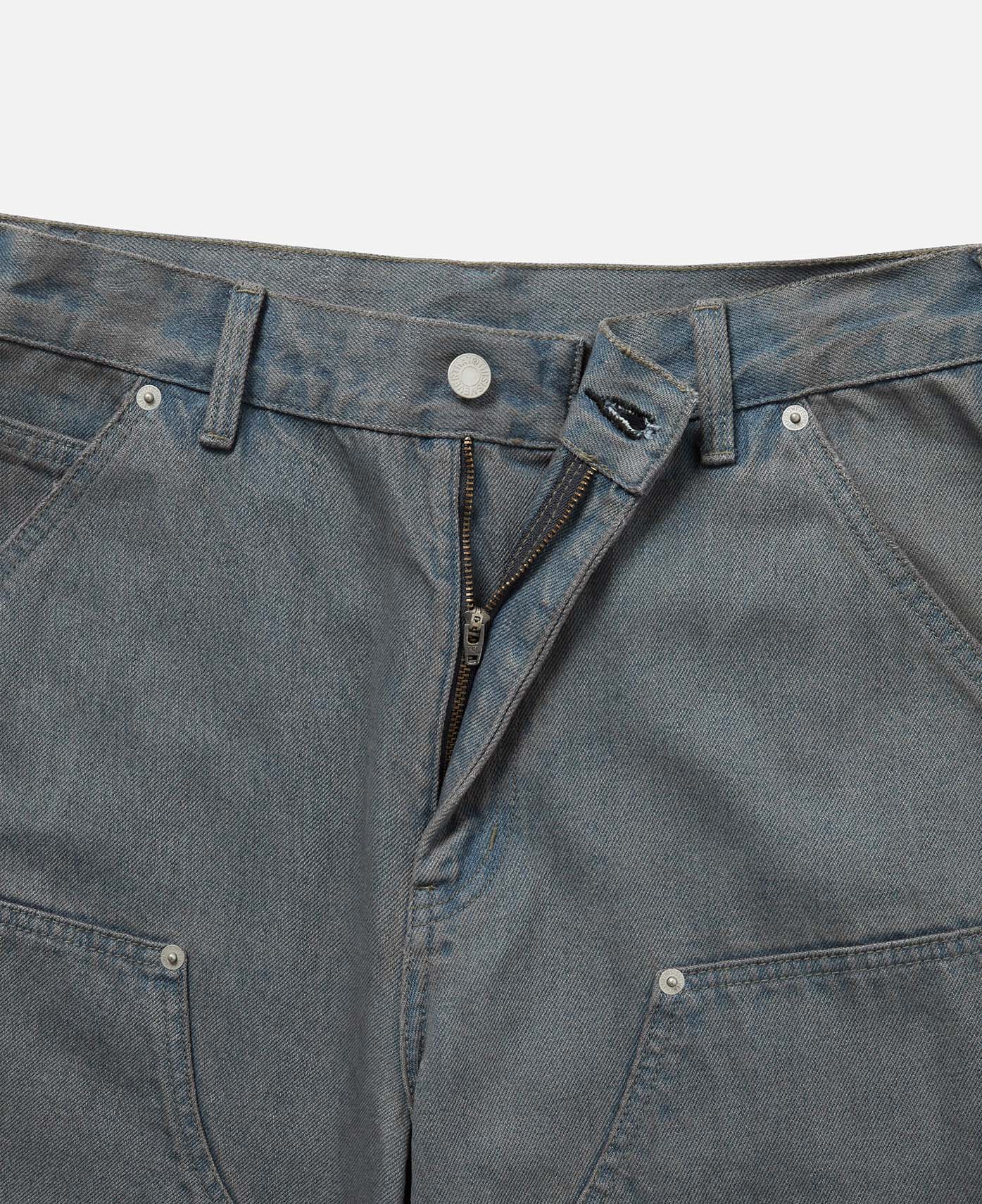Denim Double Knee Pants (Navy) - Image 4