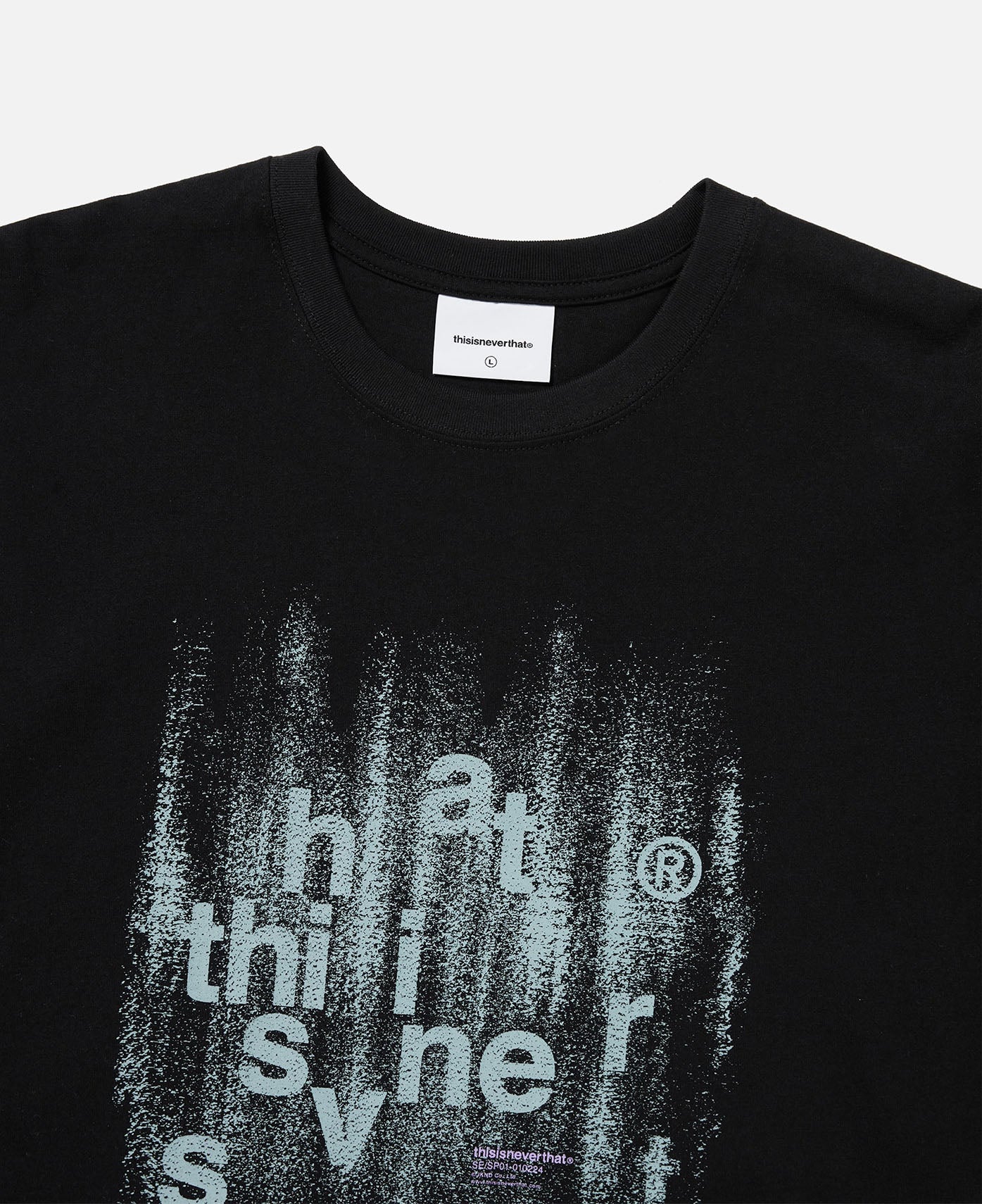 Brushed Paint T-Shirt (Black) - Image 3