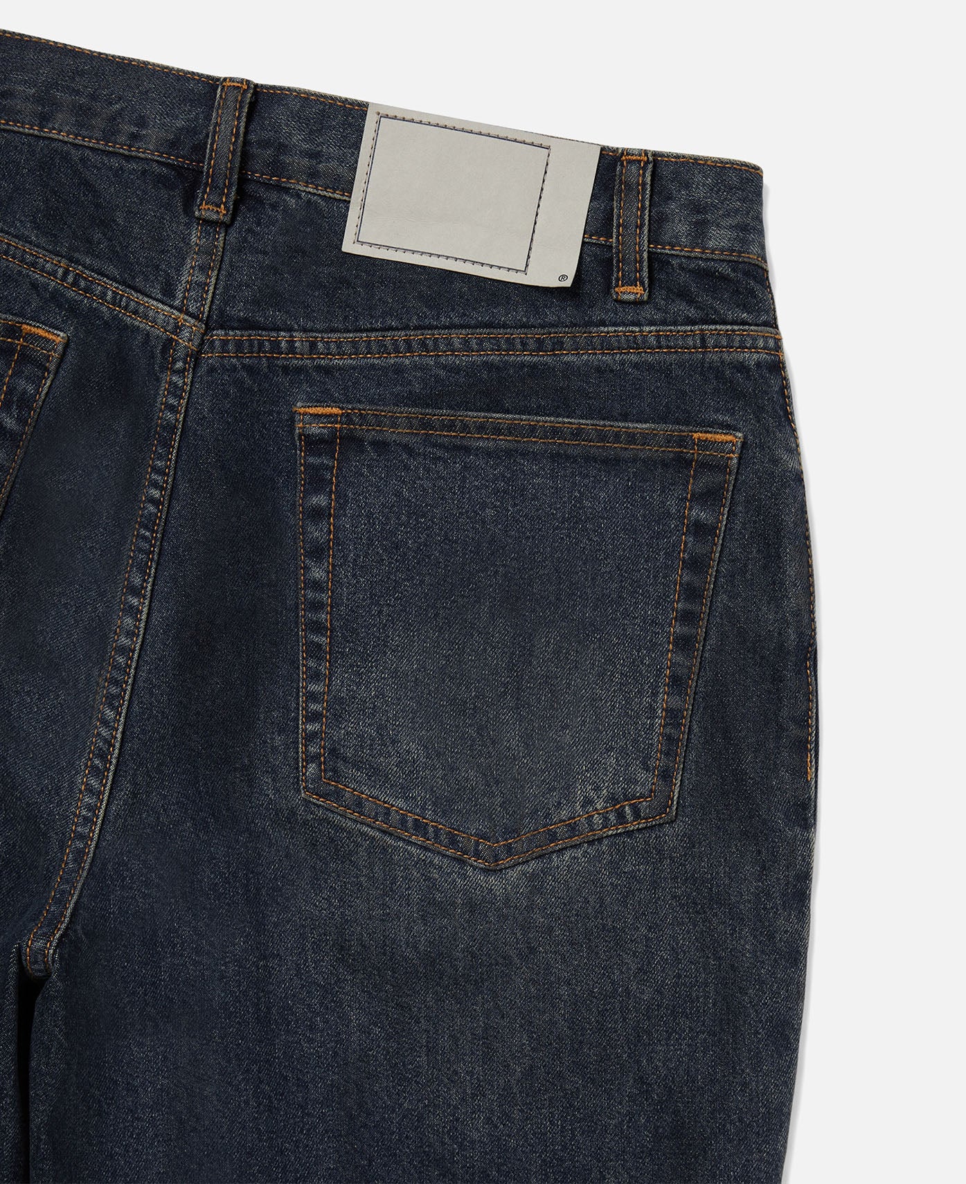 Loose Denim Shorts (Navy) - Image 4