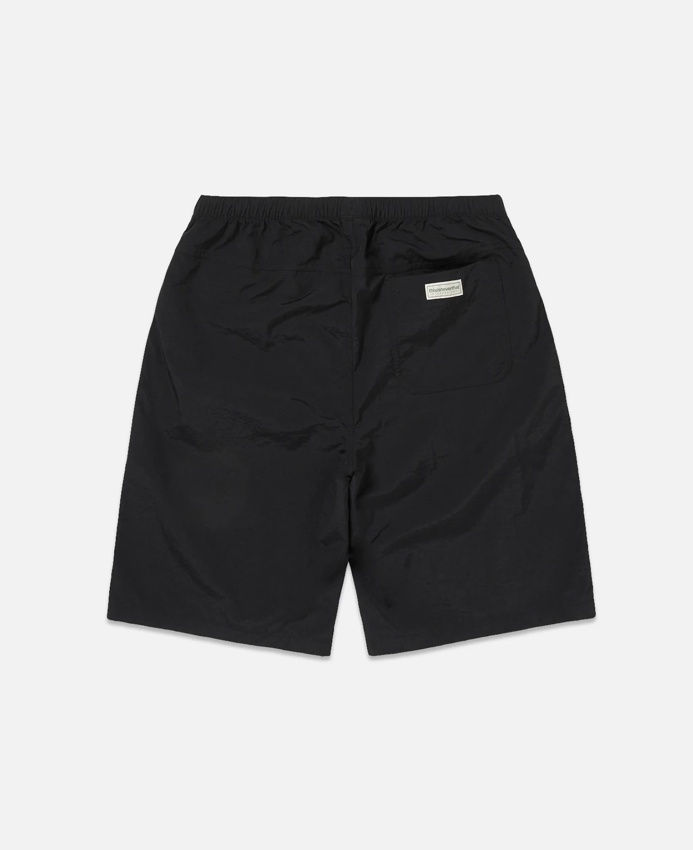 Relaxed Nylon Shorts (Black) - Image 2