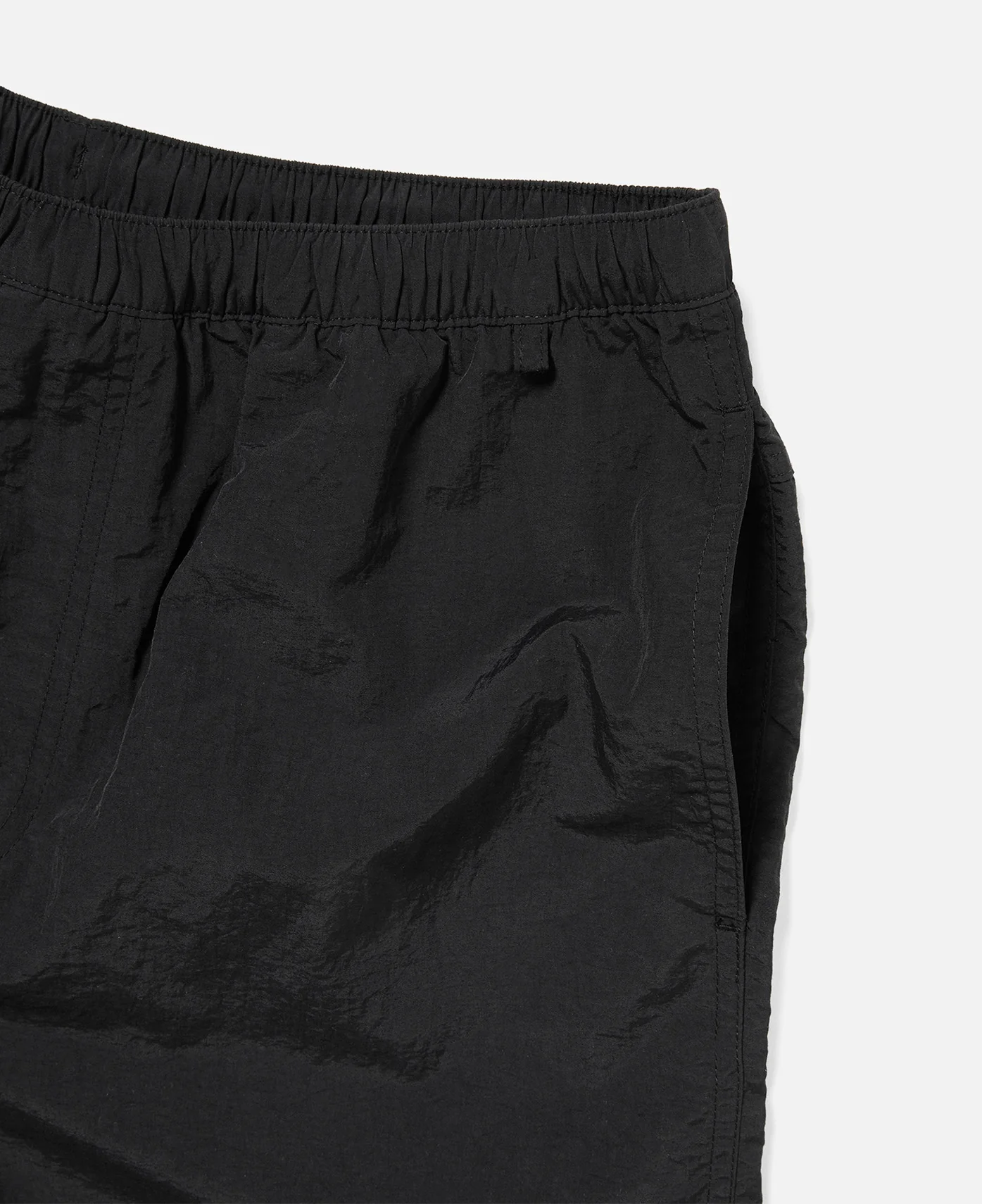 Relaxed Nylon Shorts (Black) - Image 4