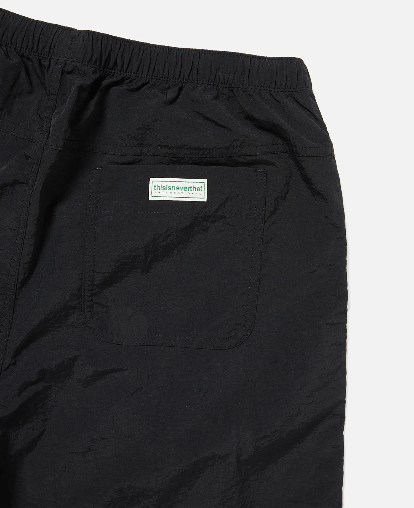 Relaxed Nylon Shorts (Black) - Image 5