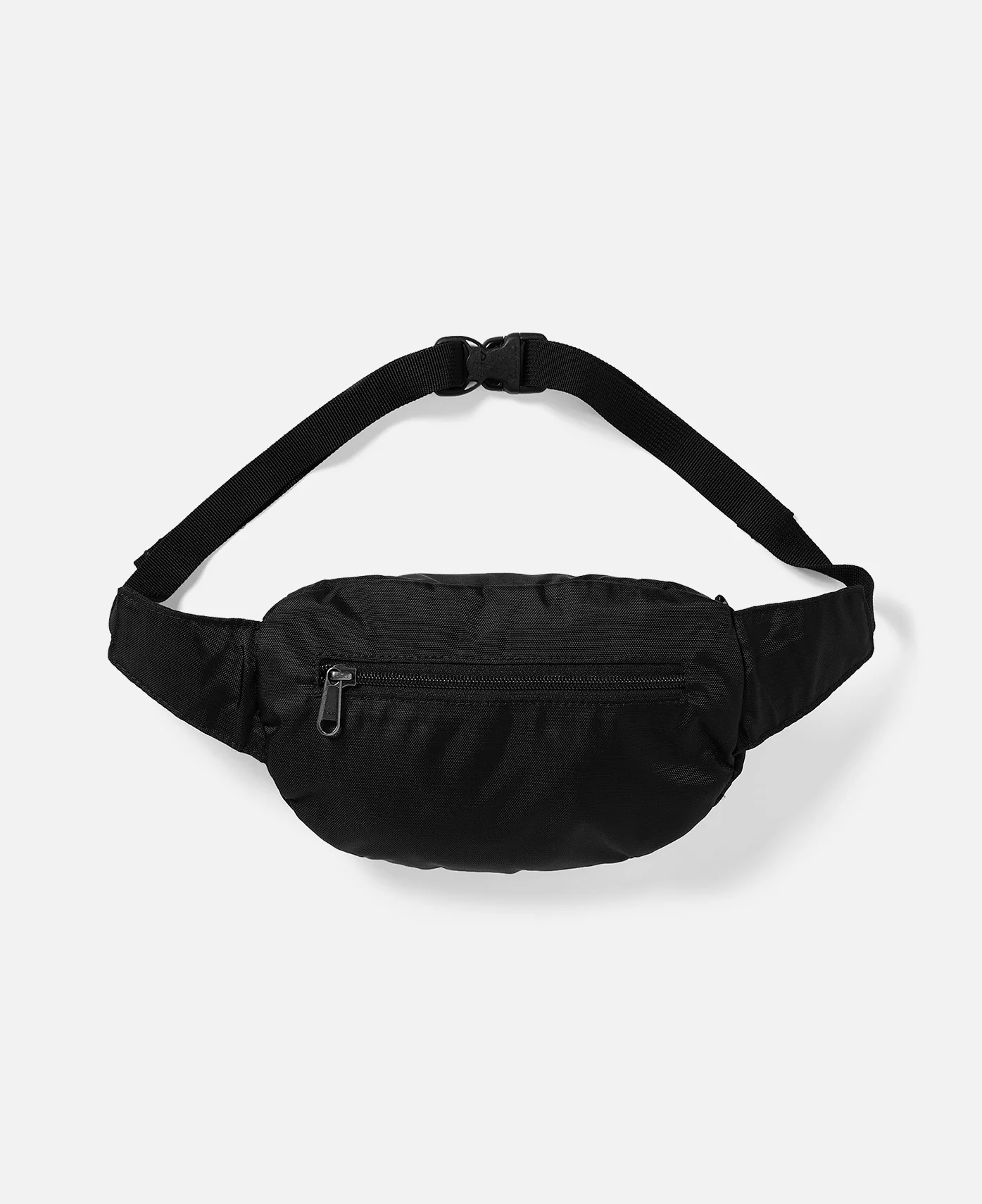 Washed Nylon Waist Bag (Black) - Image 2