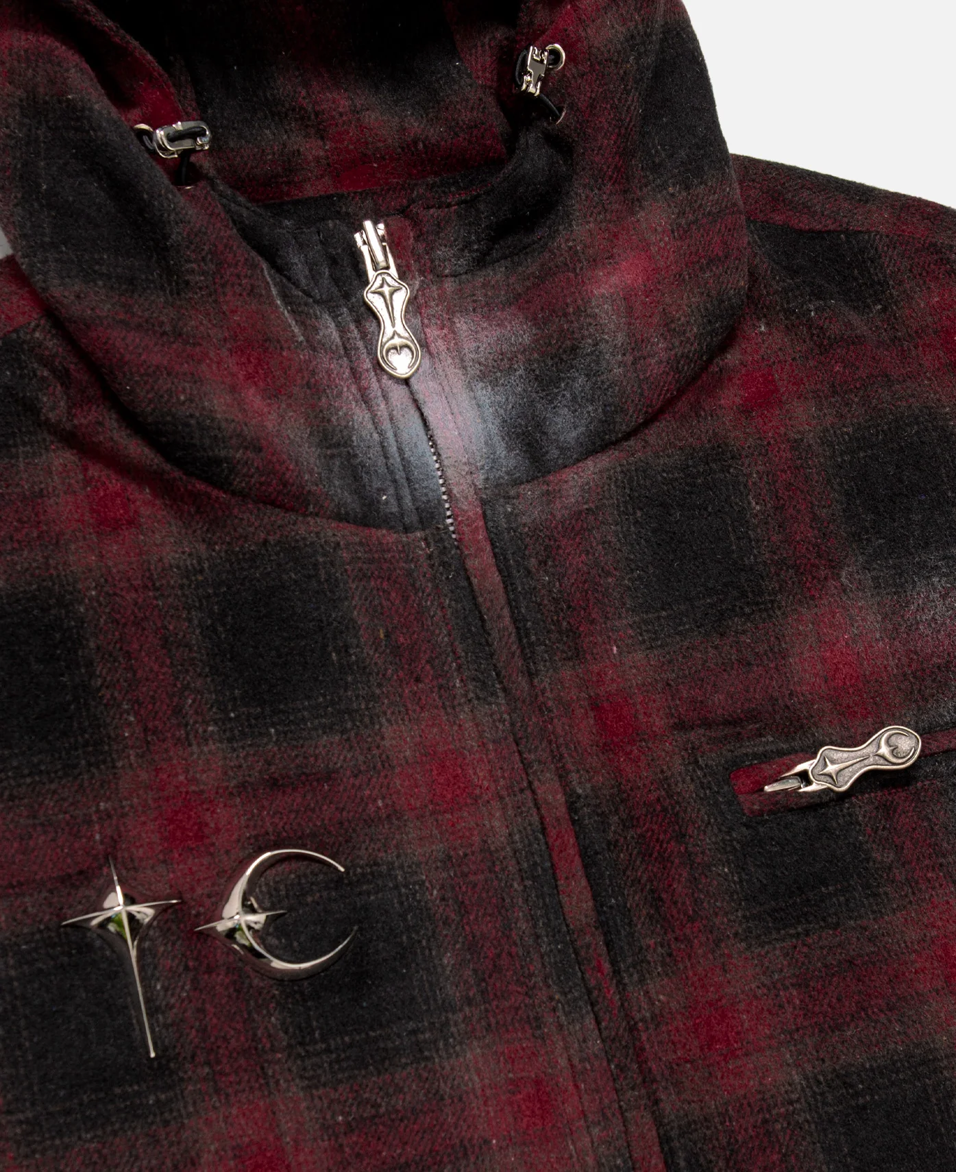 Arab Sword Flannel Zip-Up (Red) - Image 5