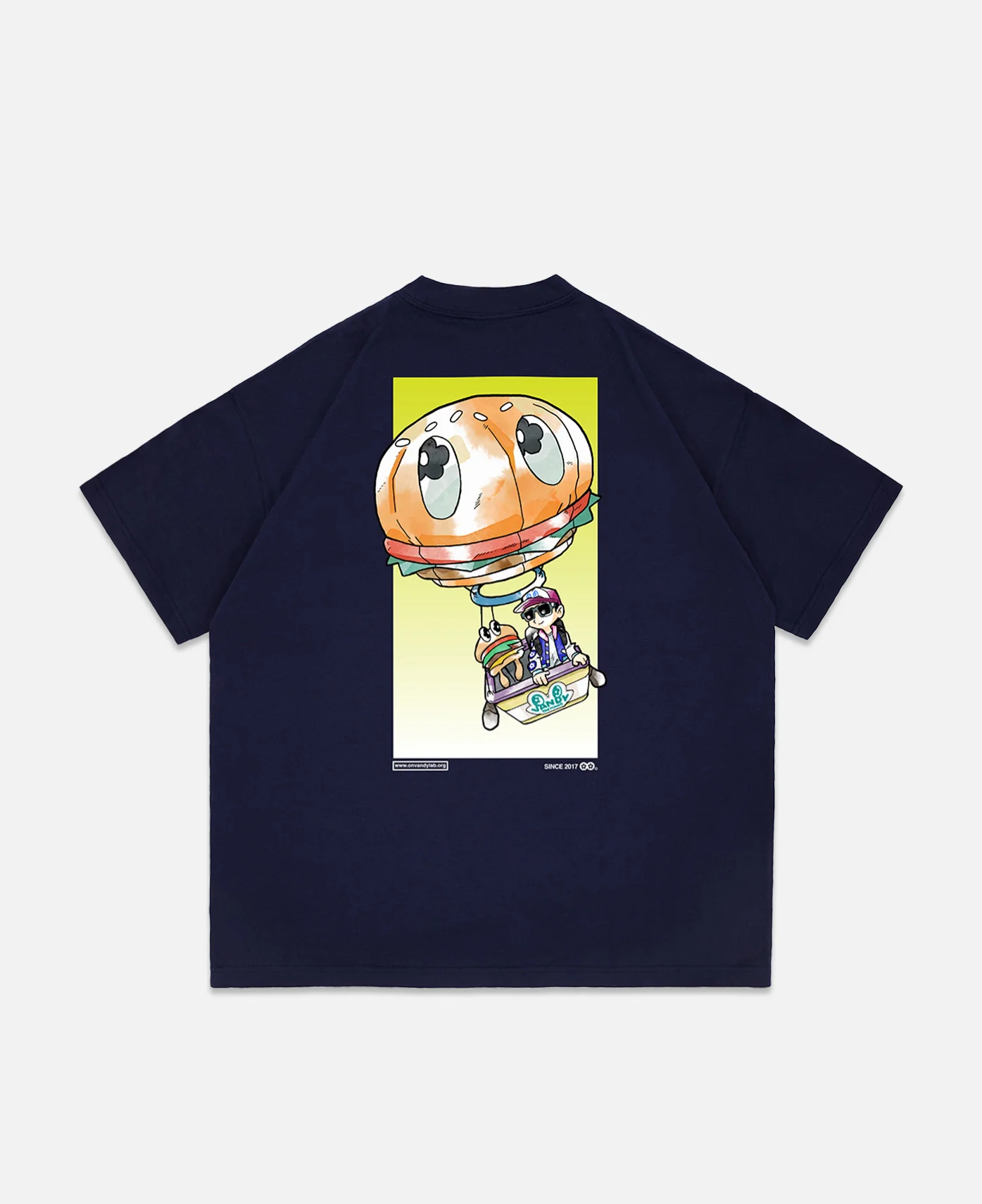 Anime Air Balloon T-Shirt (Navy) - Image 2
