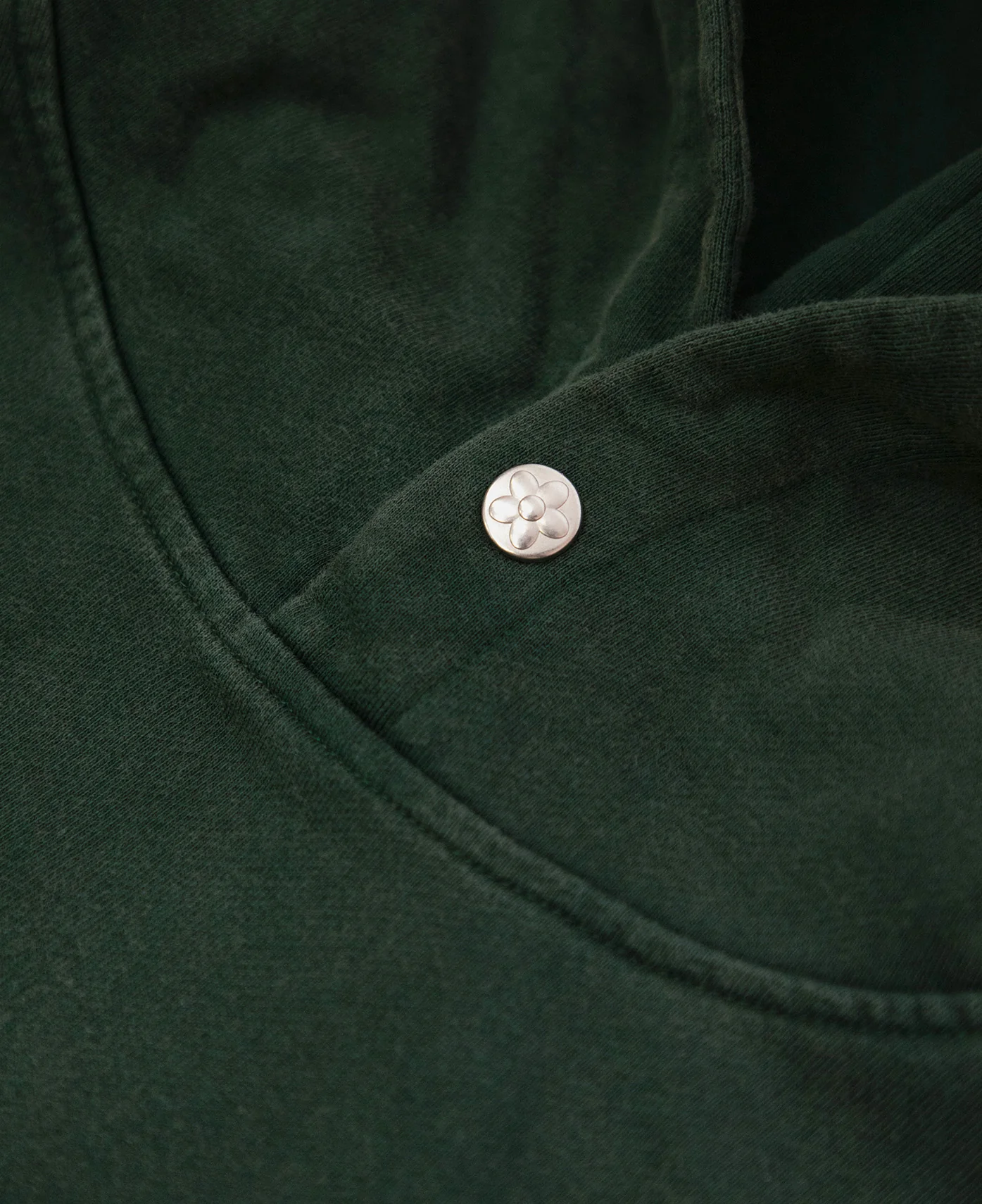 Cracked Flower Logo Hoodie (Green) - Image 3