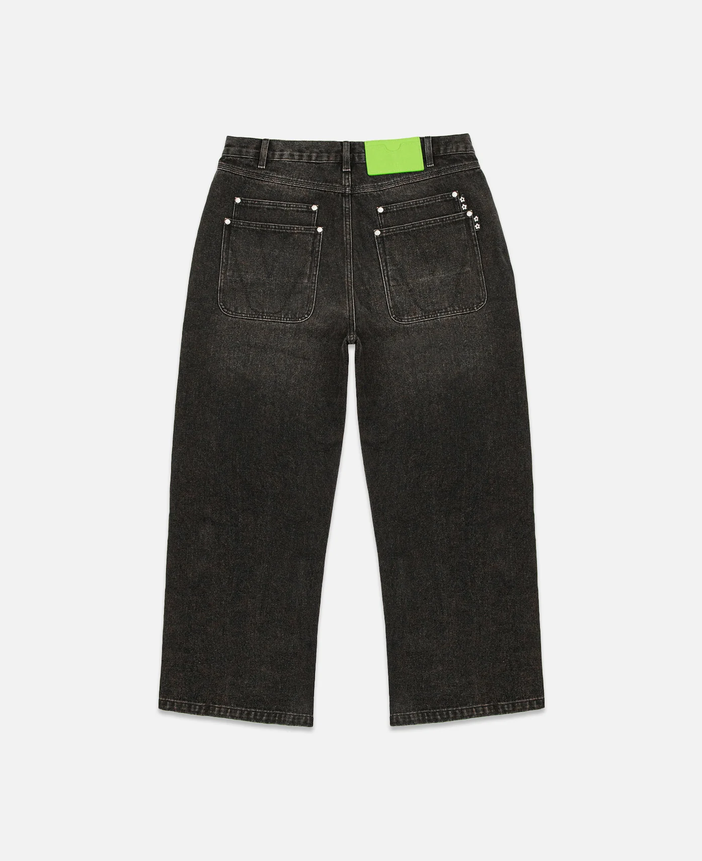 Double Pocket Robo Denim Pants (Black) - Image 3