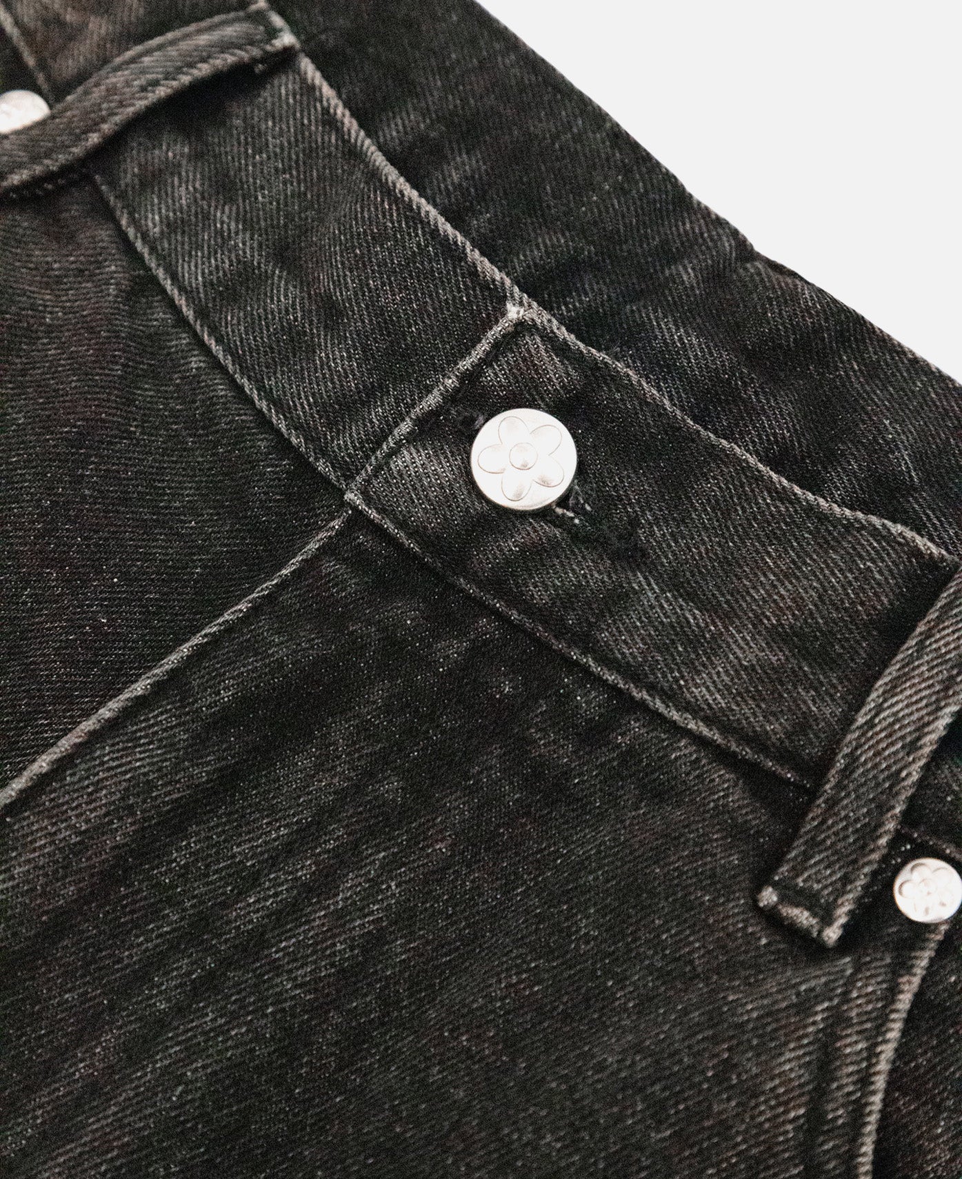 Double Pocket Robo Denim Pants (Black) - Image 4