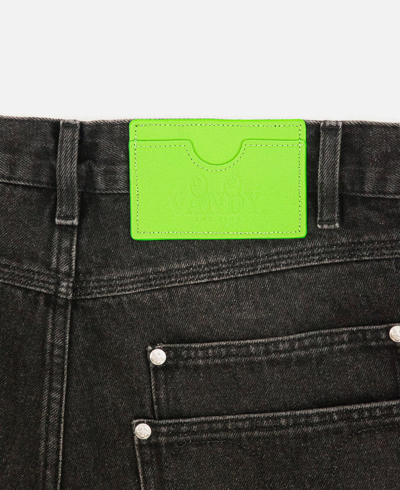 Double Pocket Robo Denim Pants (Black) - Image 6